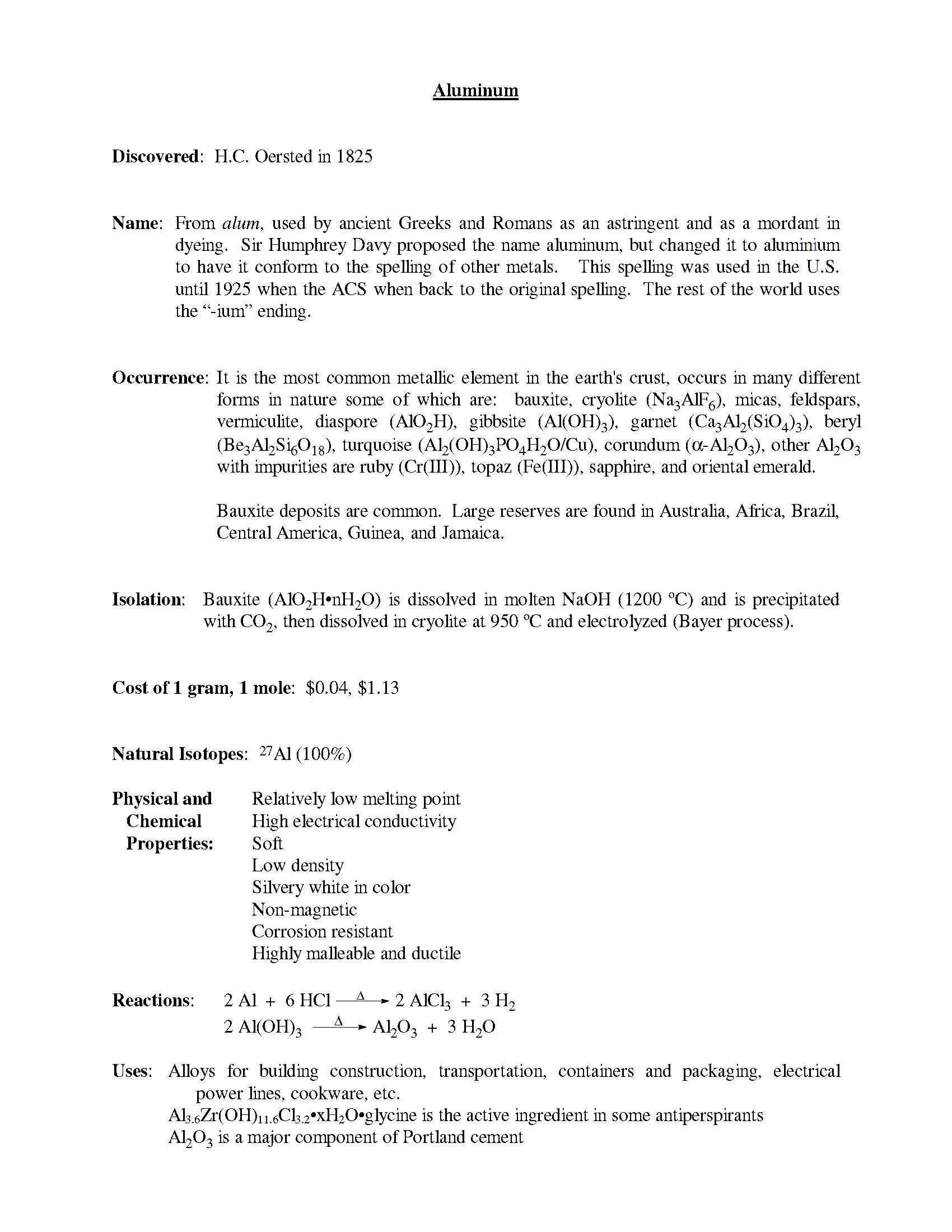 Adv Inorganic Chemistry I