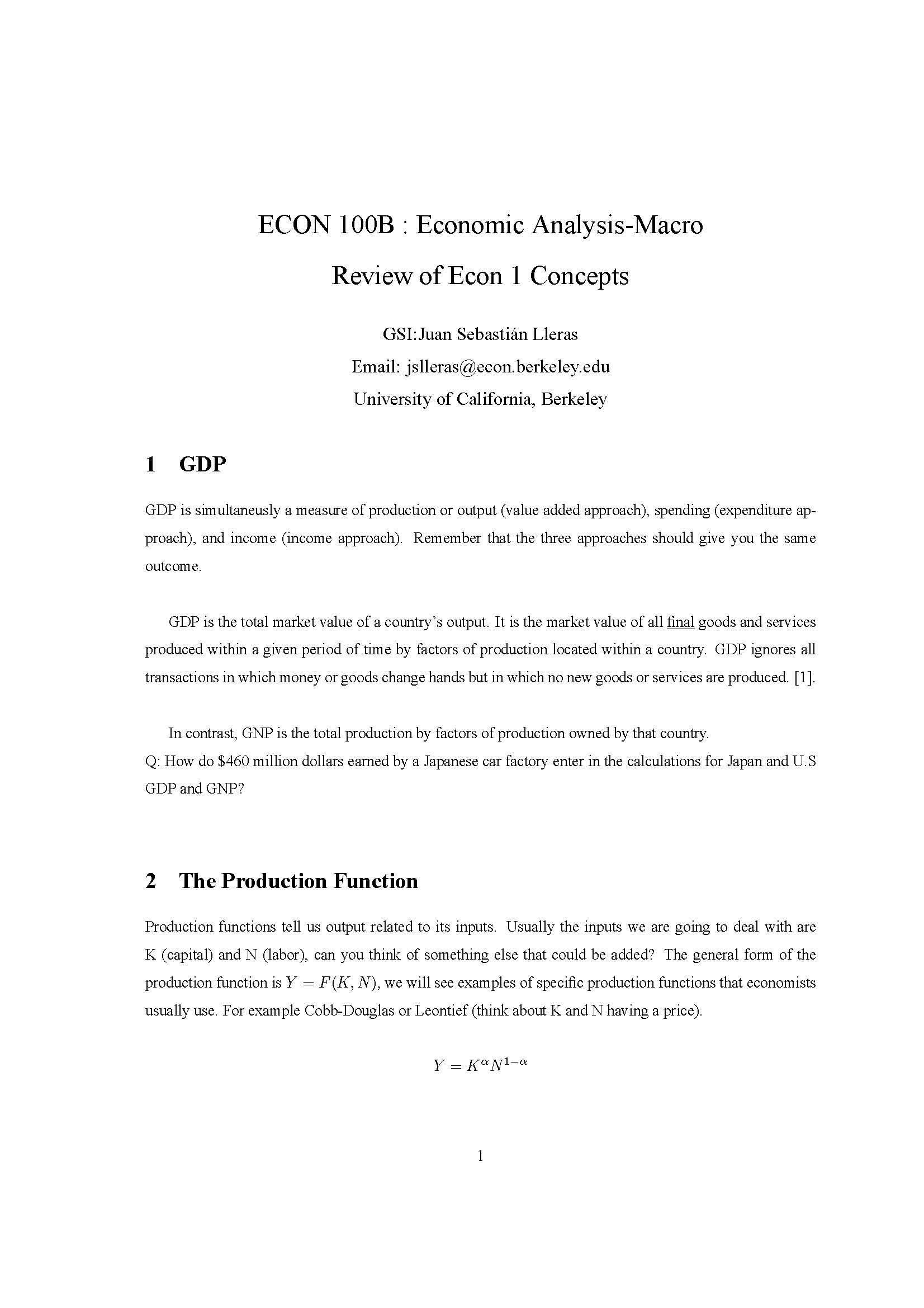 Economic Analysis