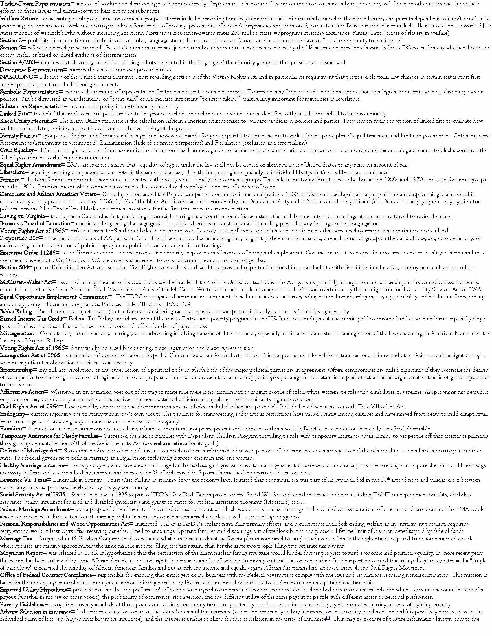 Special Topics in American Politics