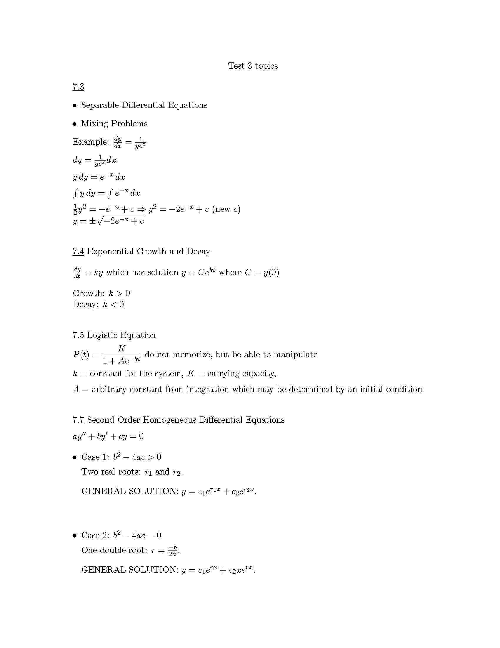 Calculus II