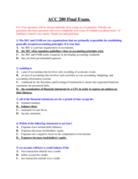 ACC 280 Final Exam (7th Set) 30 Questions.doc