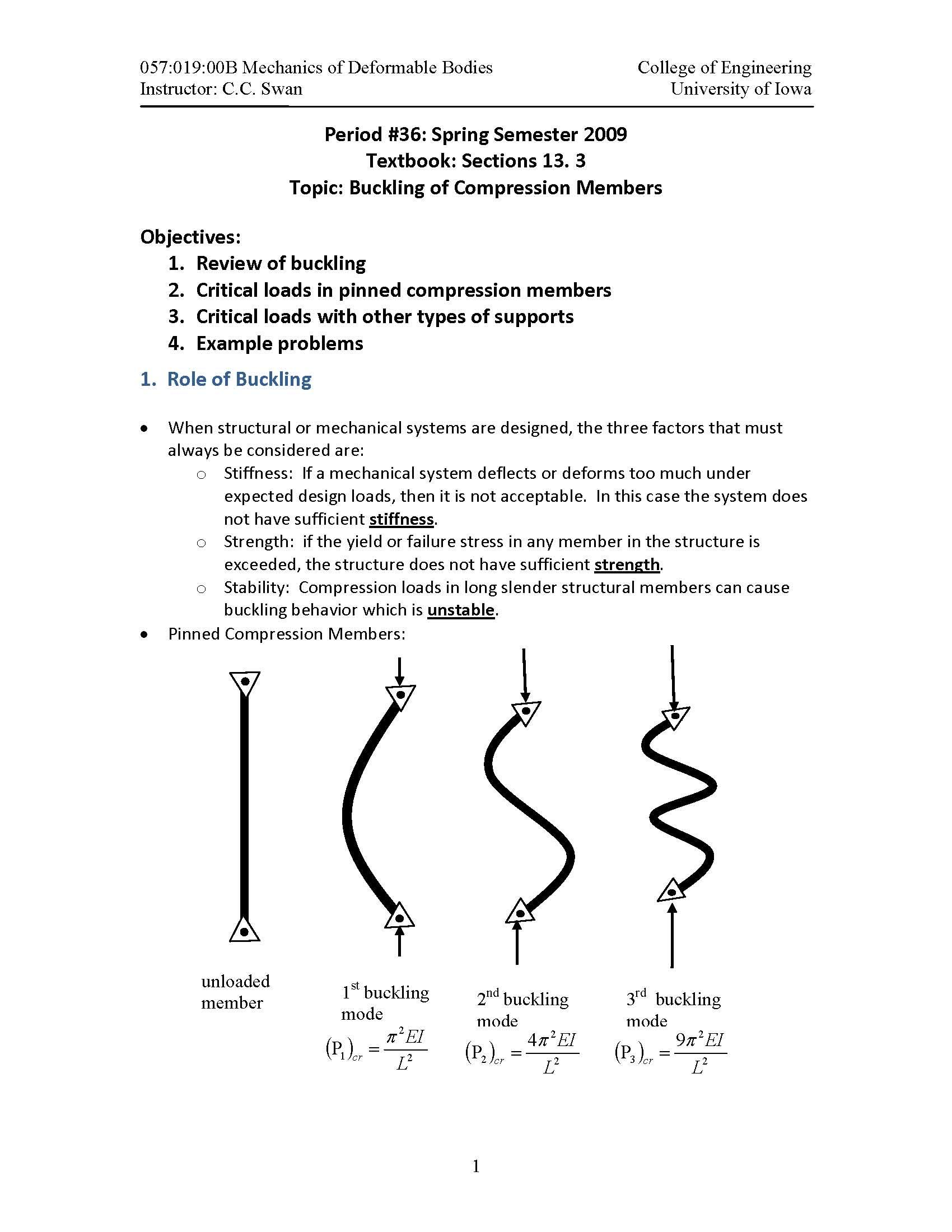 Mechanics of Deformable Bodies