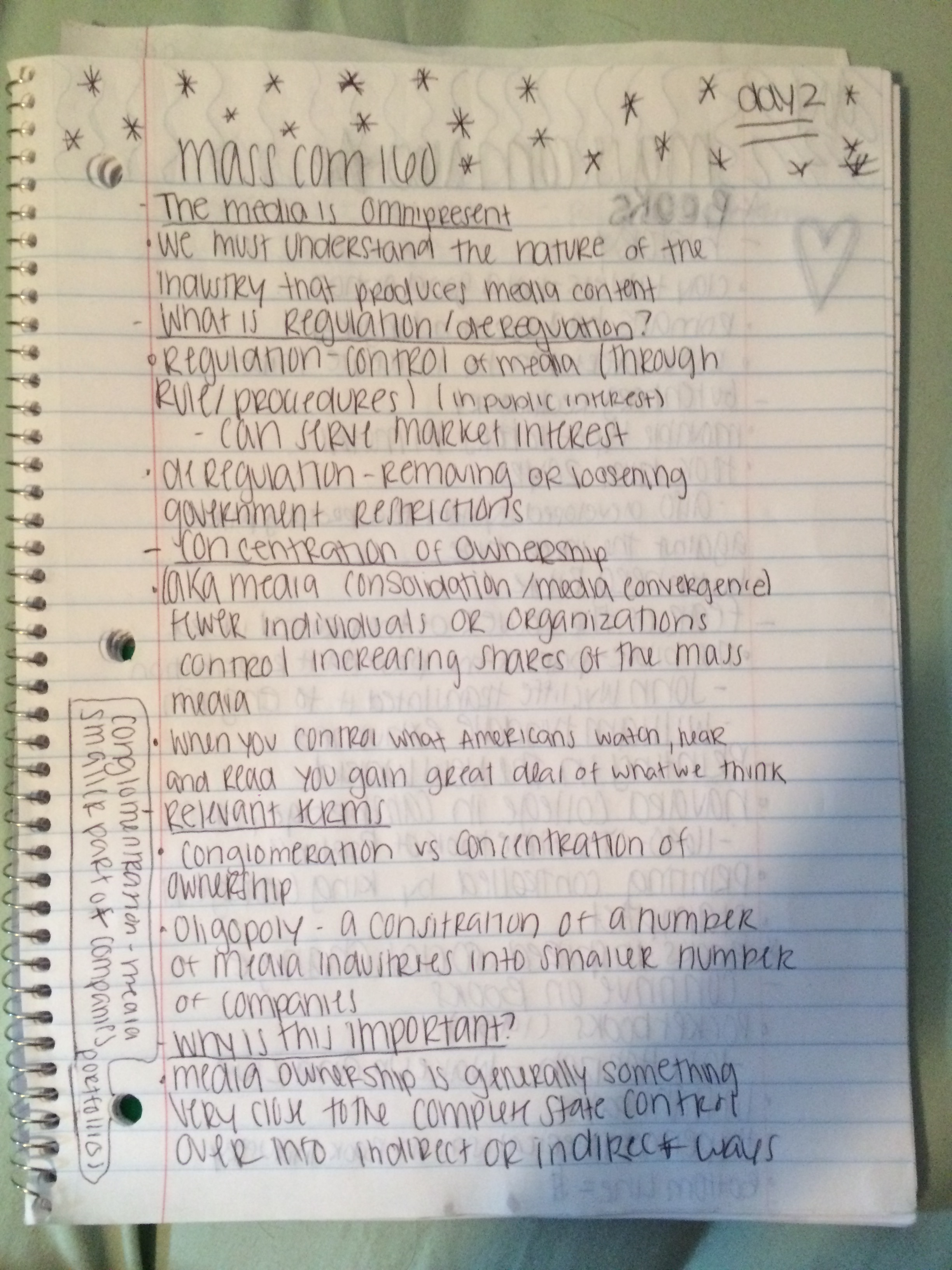 Week 2/3 notes