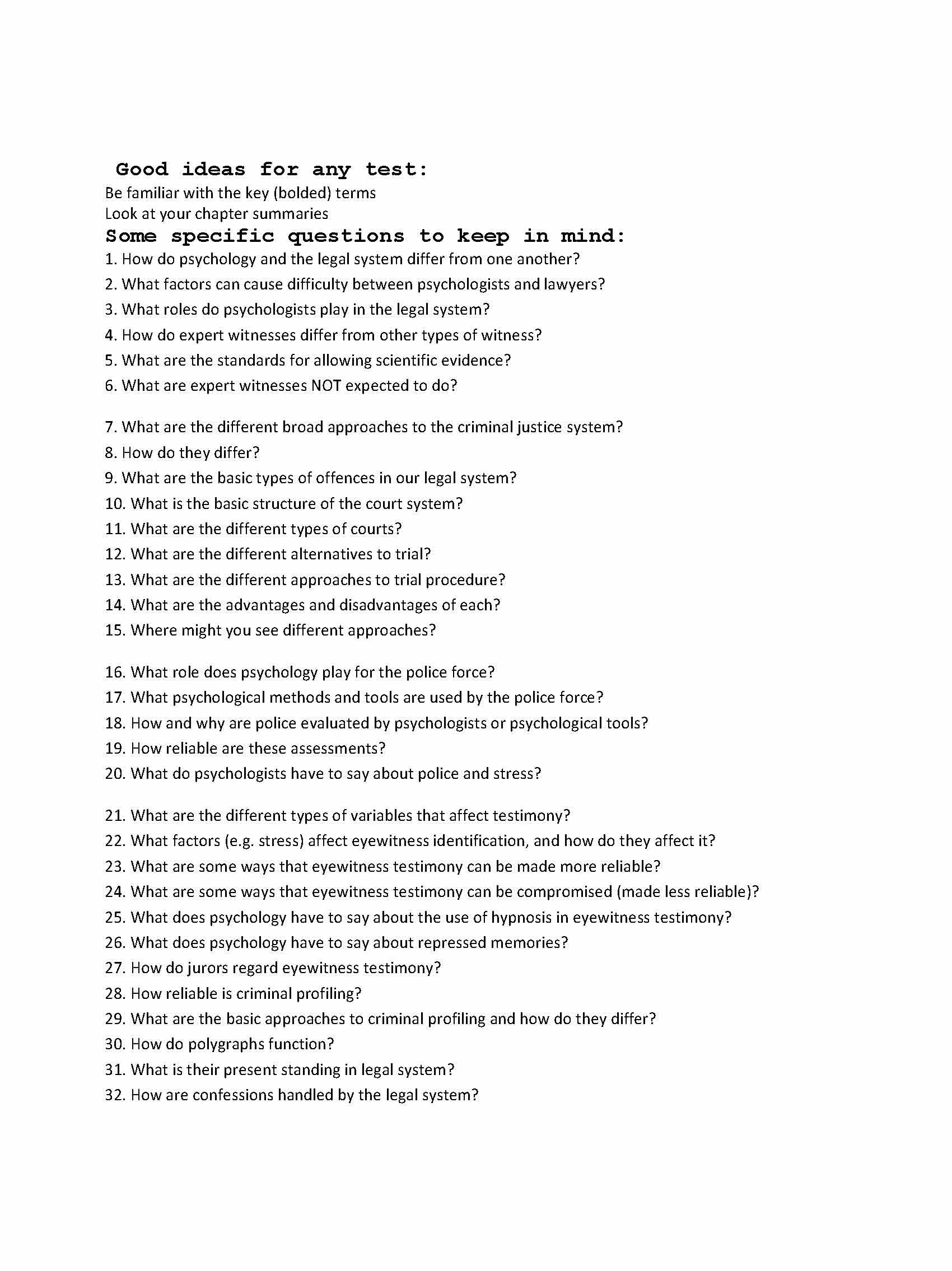 Psychology and the Law