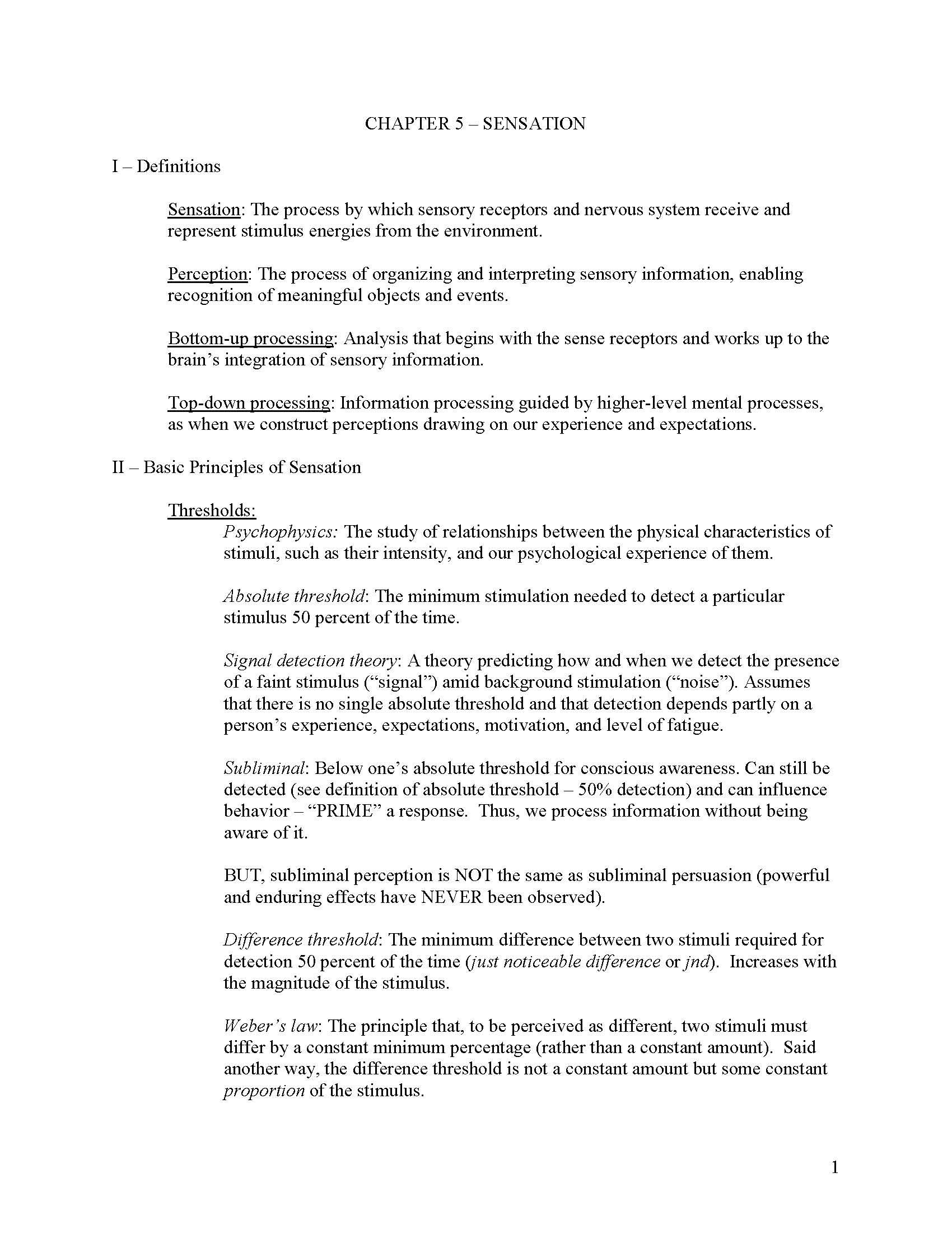 Introductory Psychology