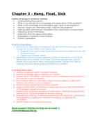 Chapter 3 - Hang, Float, Sink