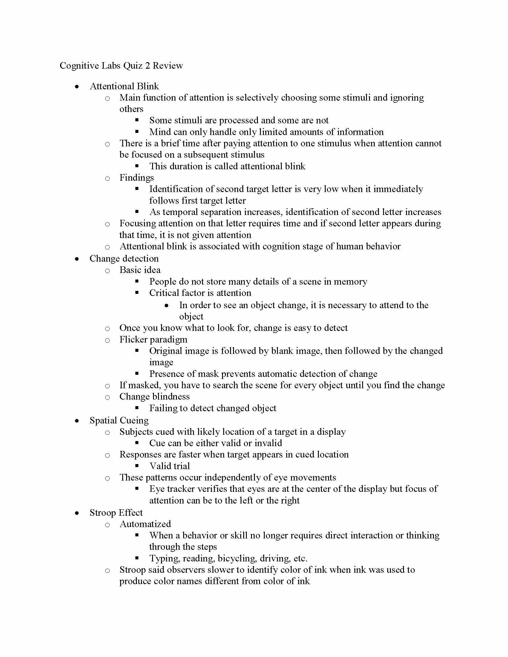 Cognitive Psychology