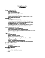 Lecture Notes for Week 1 and 2