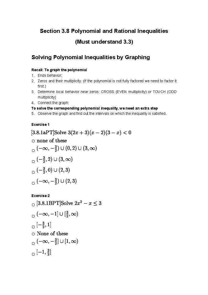 PRECALCULUS ALGEBRA