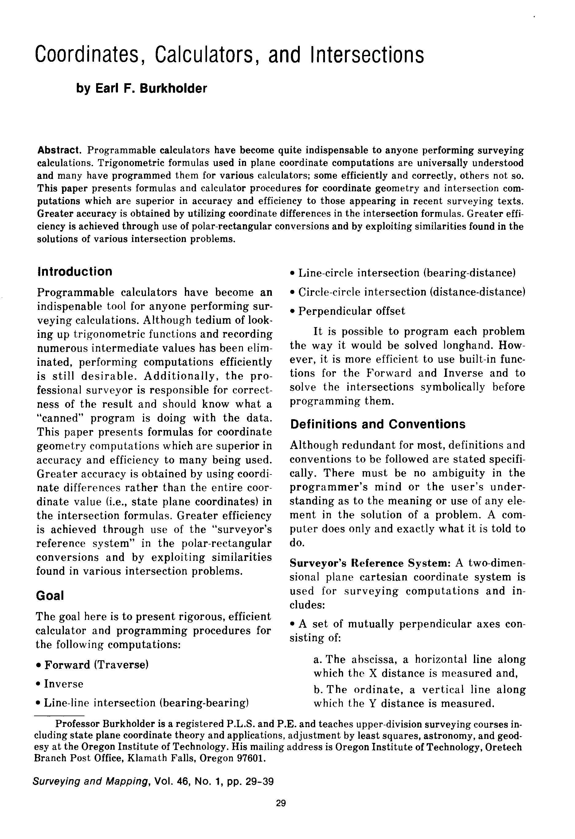 Surveying Computation
