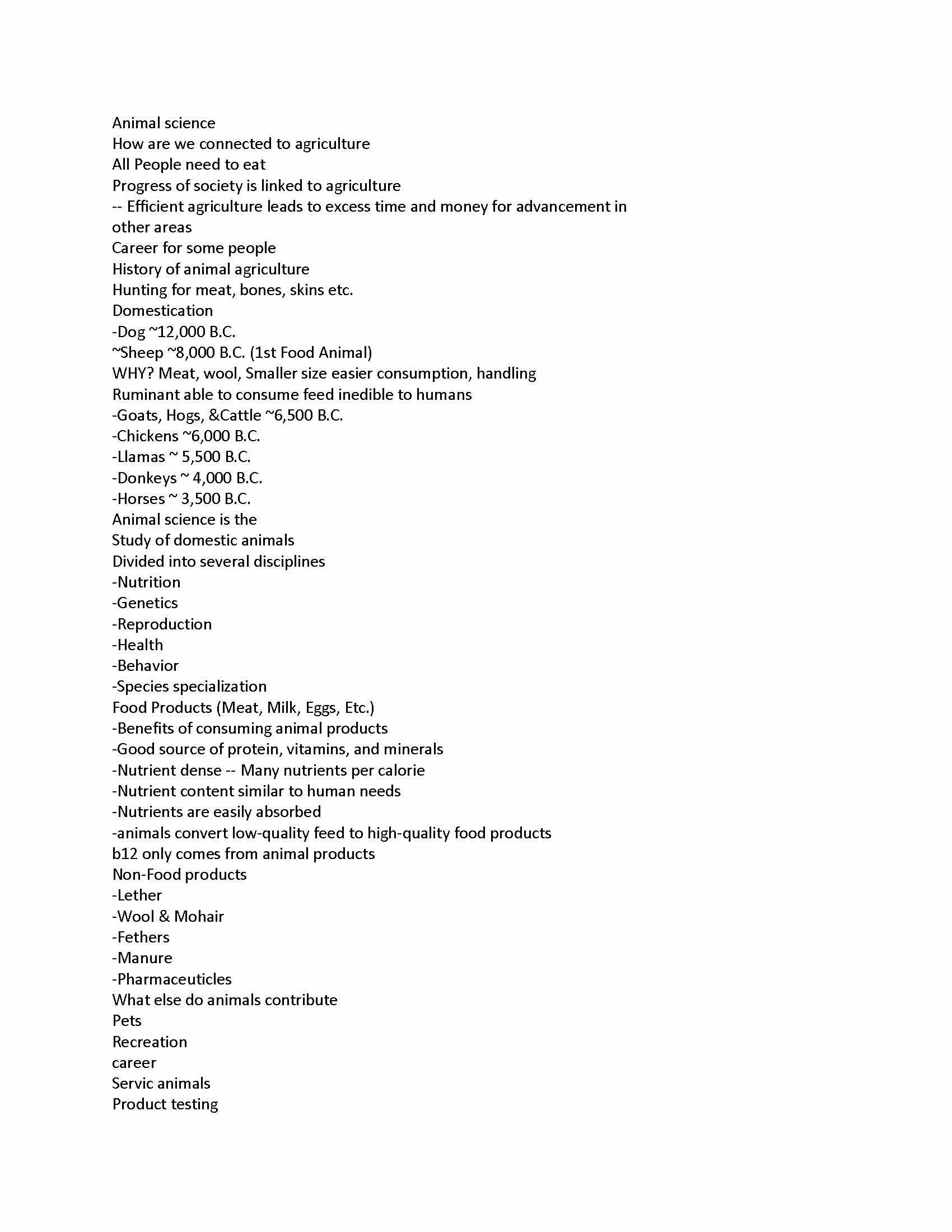 Principles of Animal Science