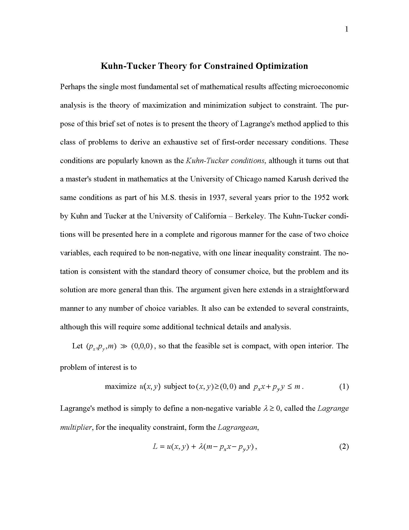Topics in Economic Sciences