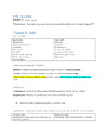 Exam II Study Guide