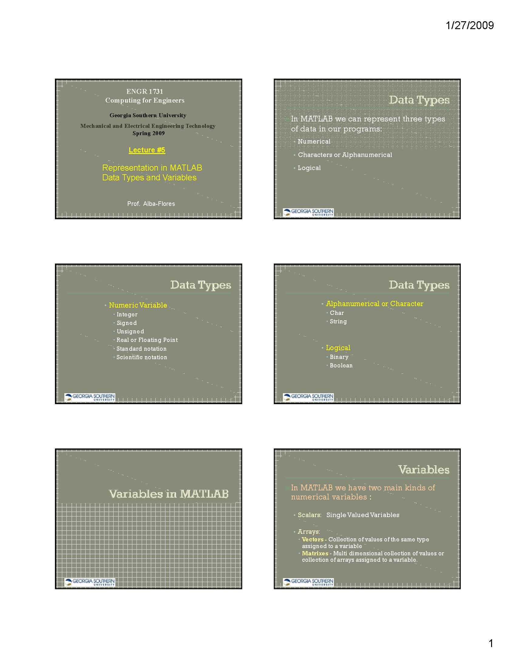 Computing for Engineers
