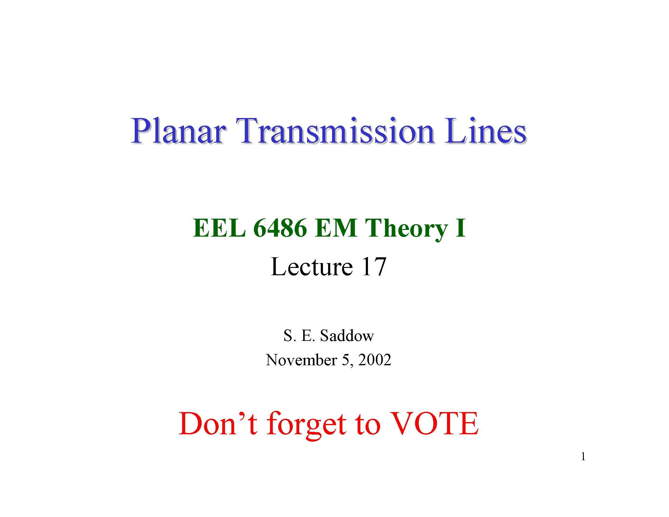 Electromagnetic Field Theory