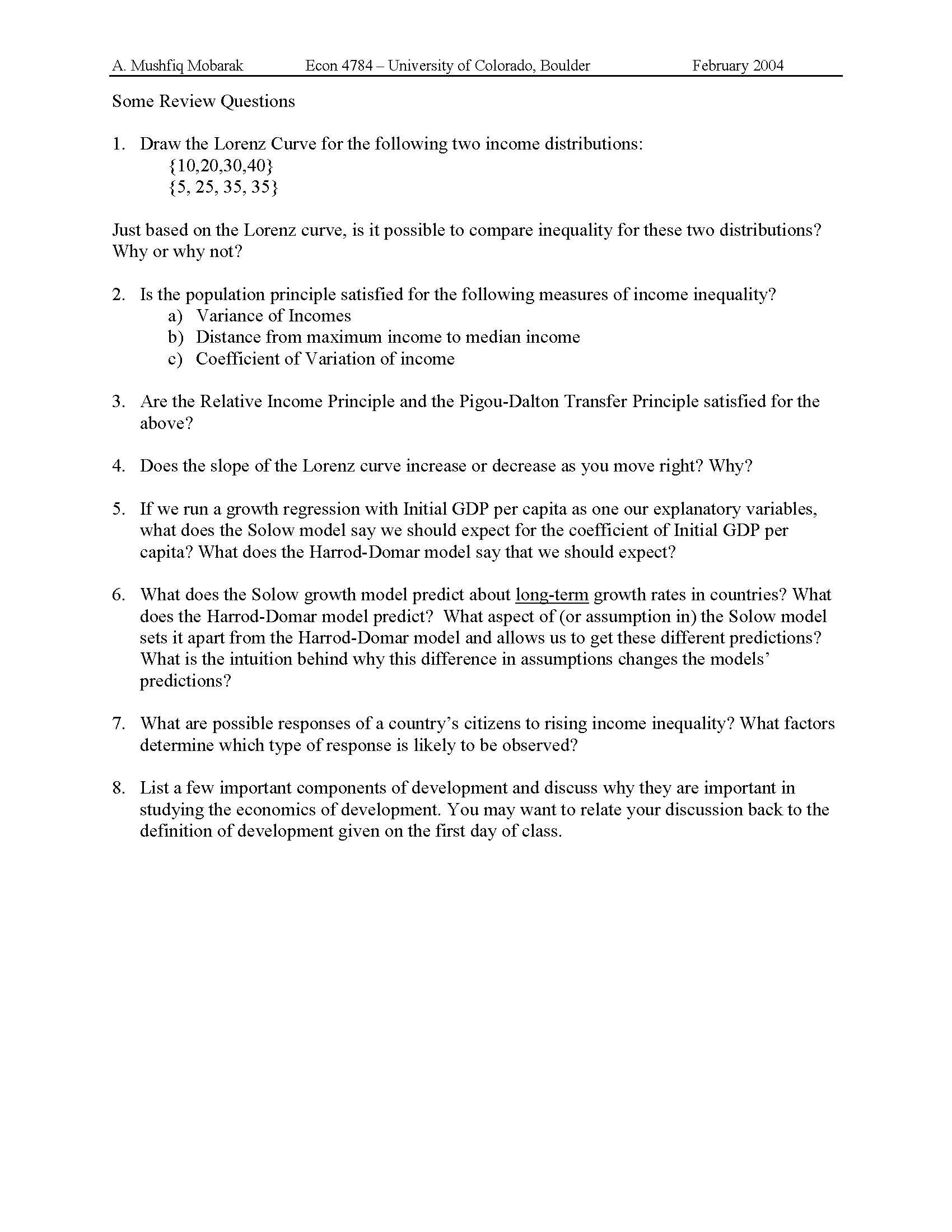 ECONOMIC DEVELOPMENT