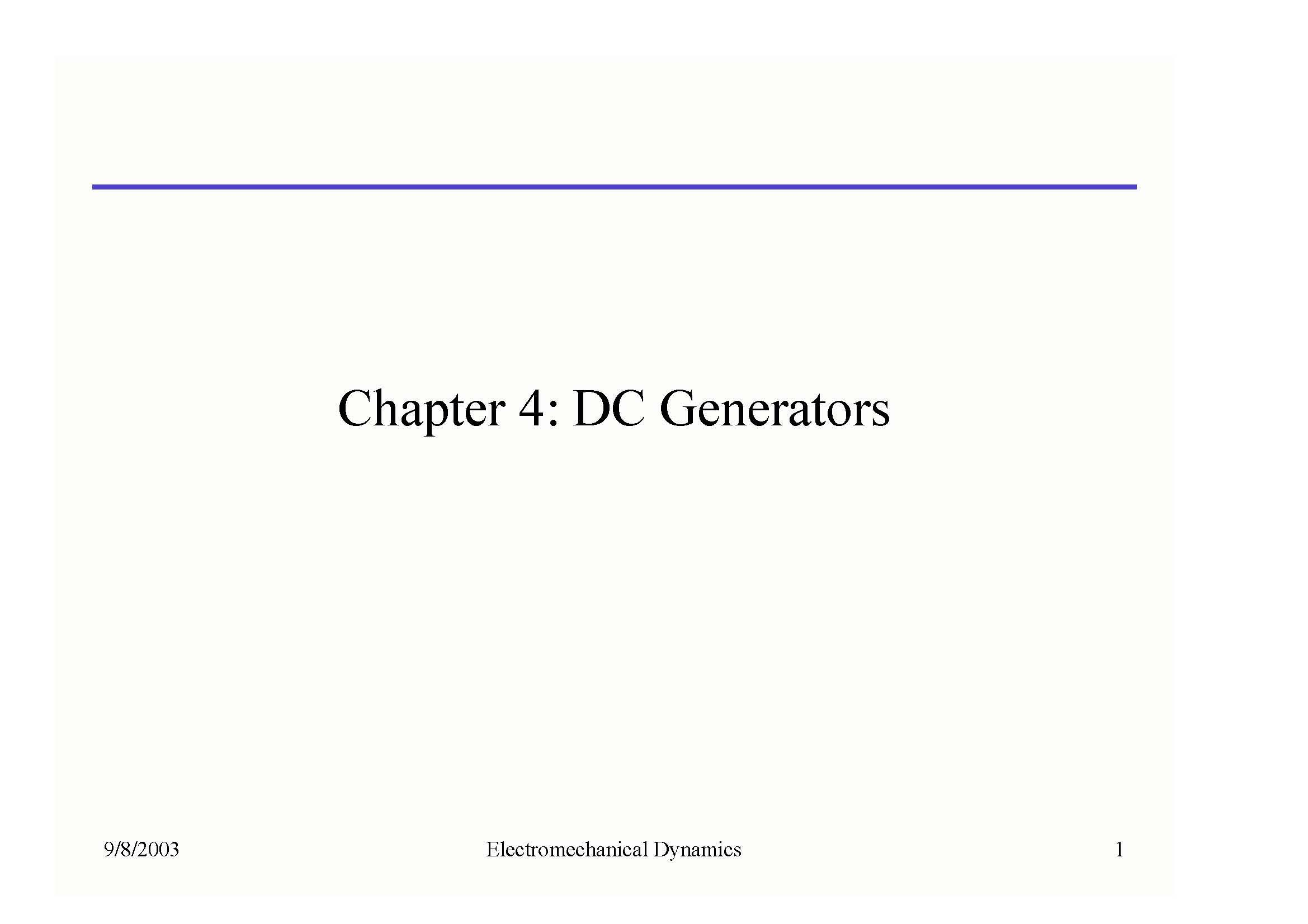 ELECTROMECHL DYNMICS