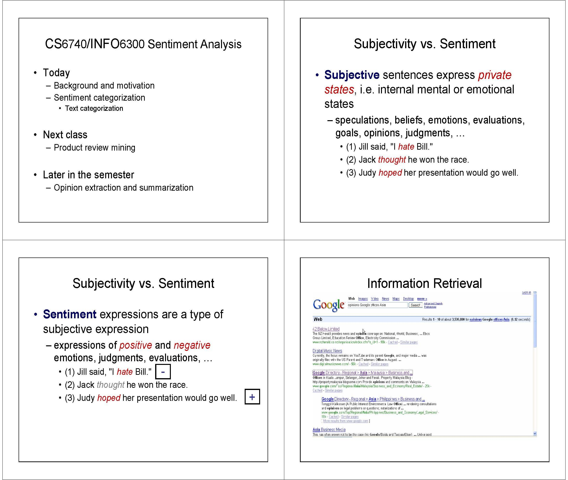 Advanced Language Techologies