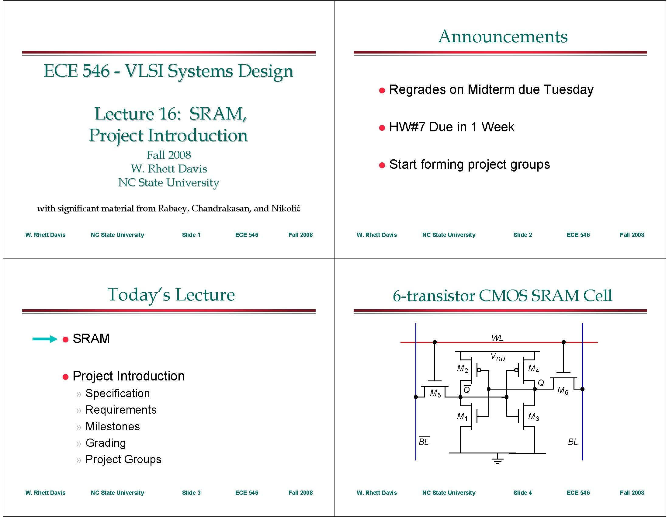 VLSI Systems Design