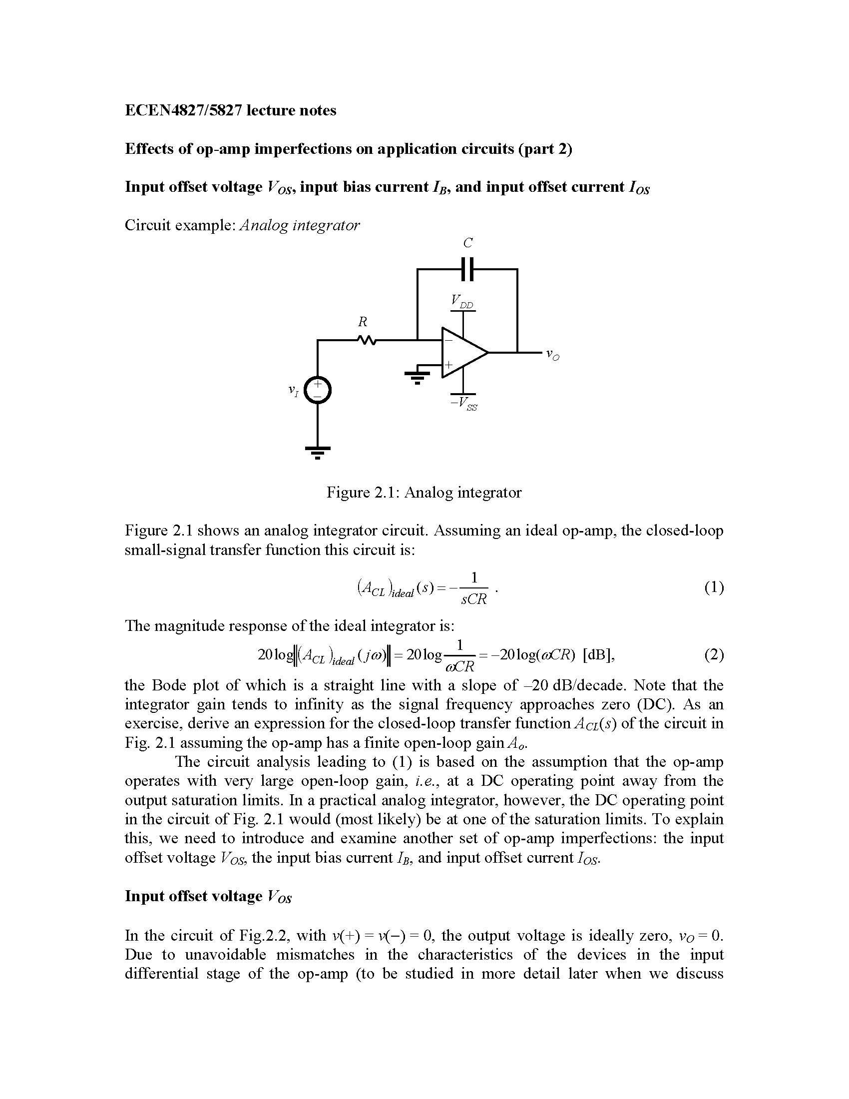 ANALOG IC DESIGN