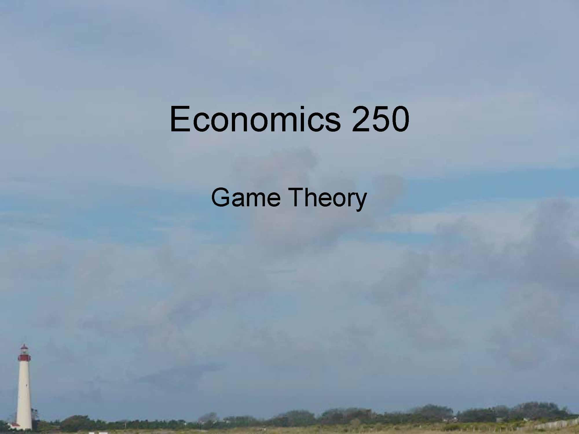 GameTheoryandApplications