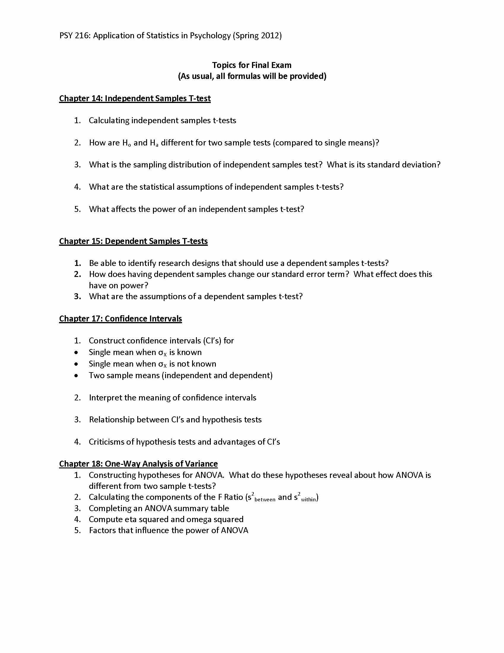 APPS OF STATS IN PSYCHOL