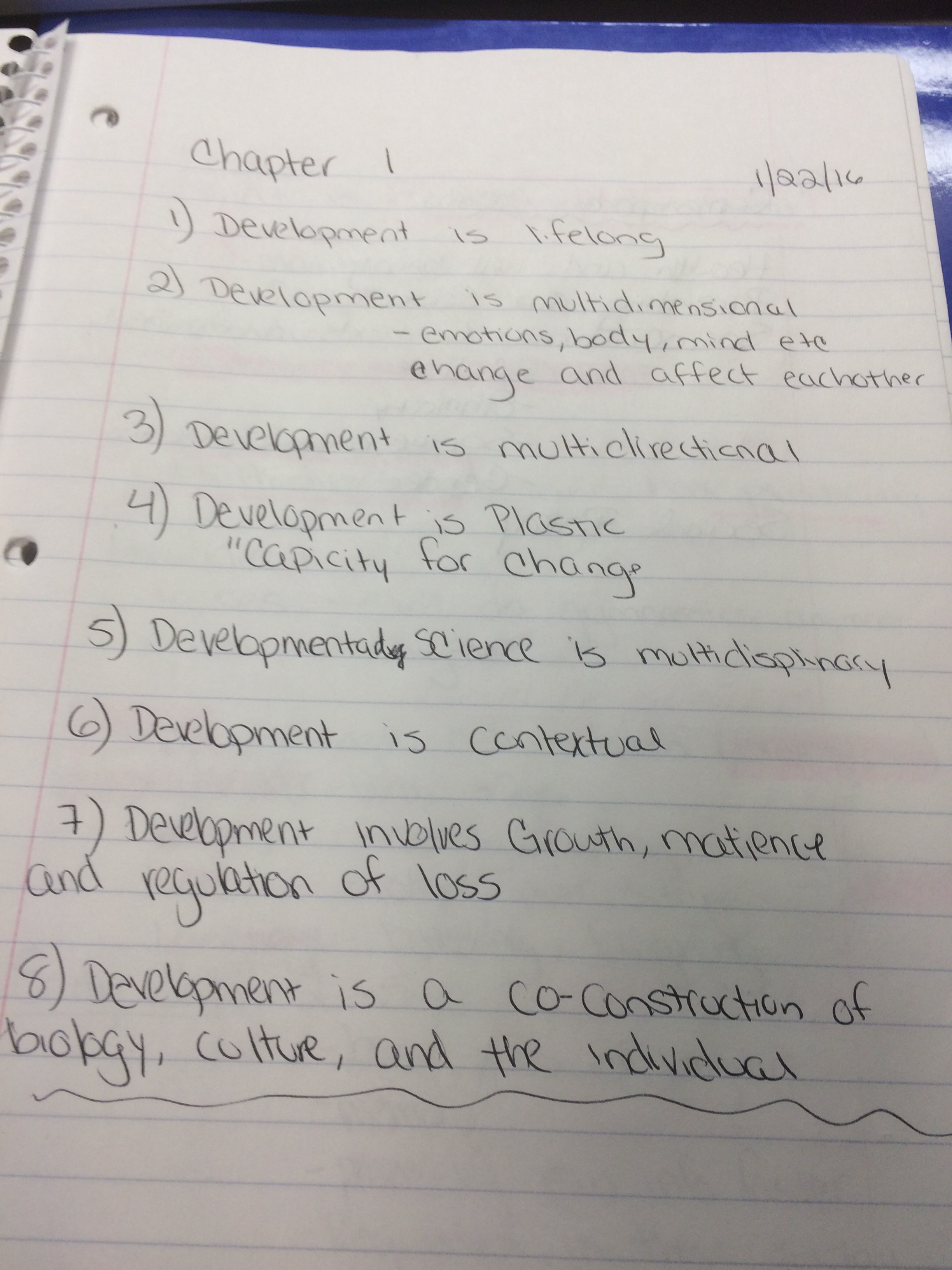 DFST Human Development Notes Chapter 1