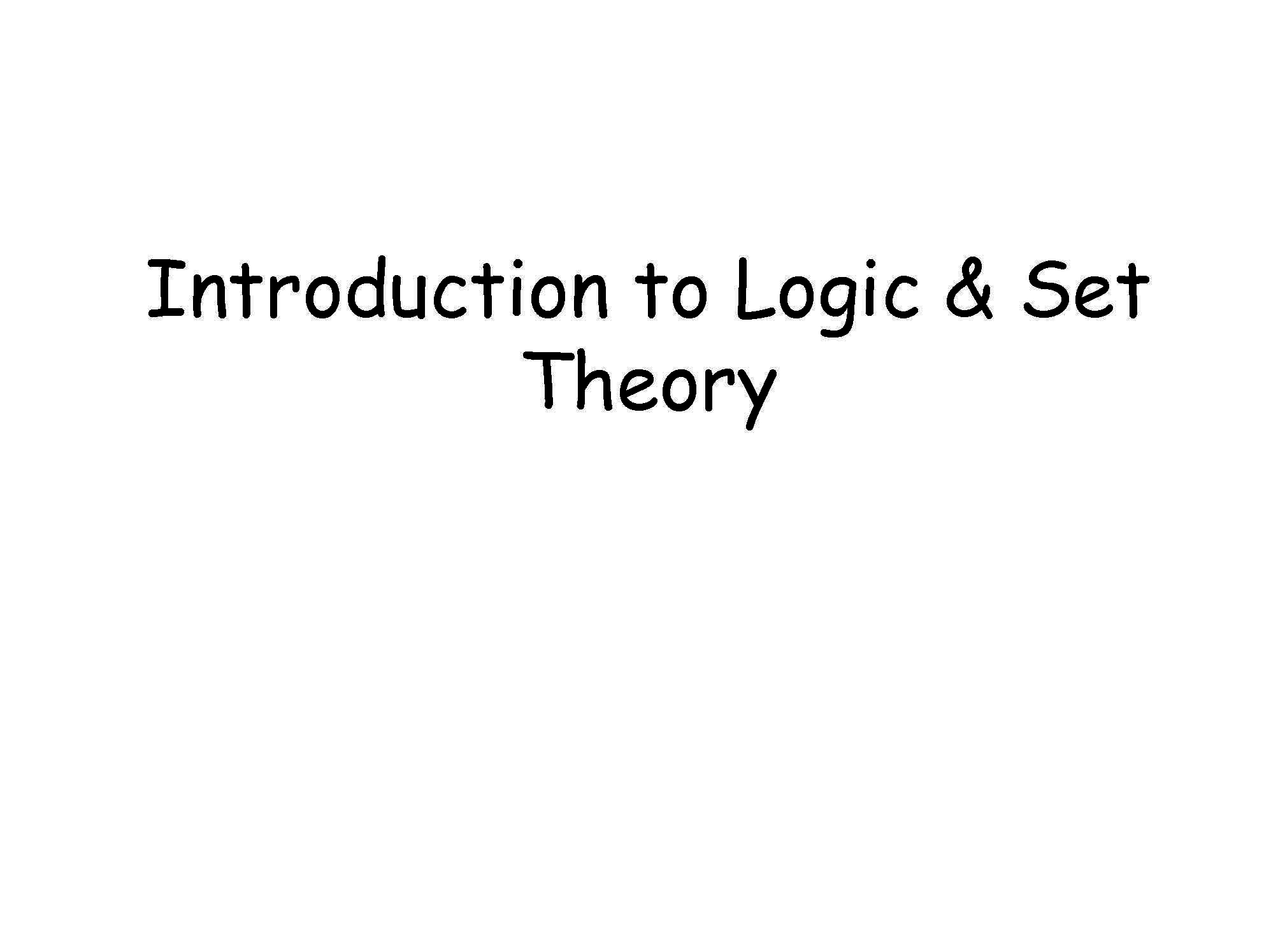 Introduction to Mathematical Thought