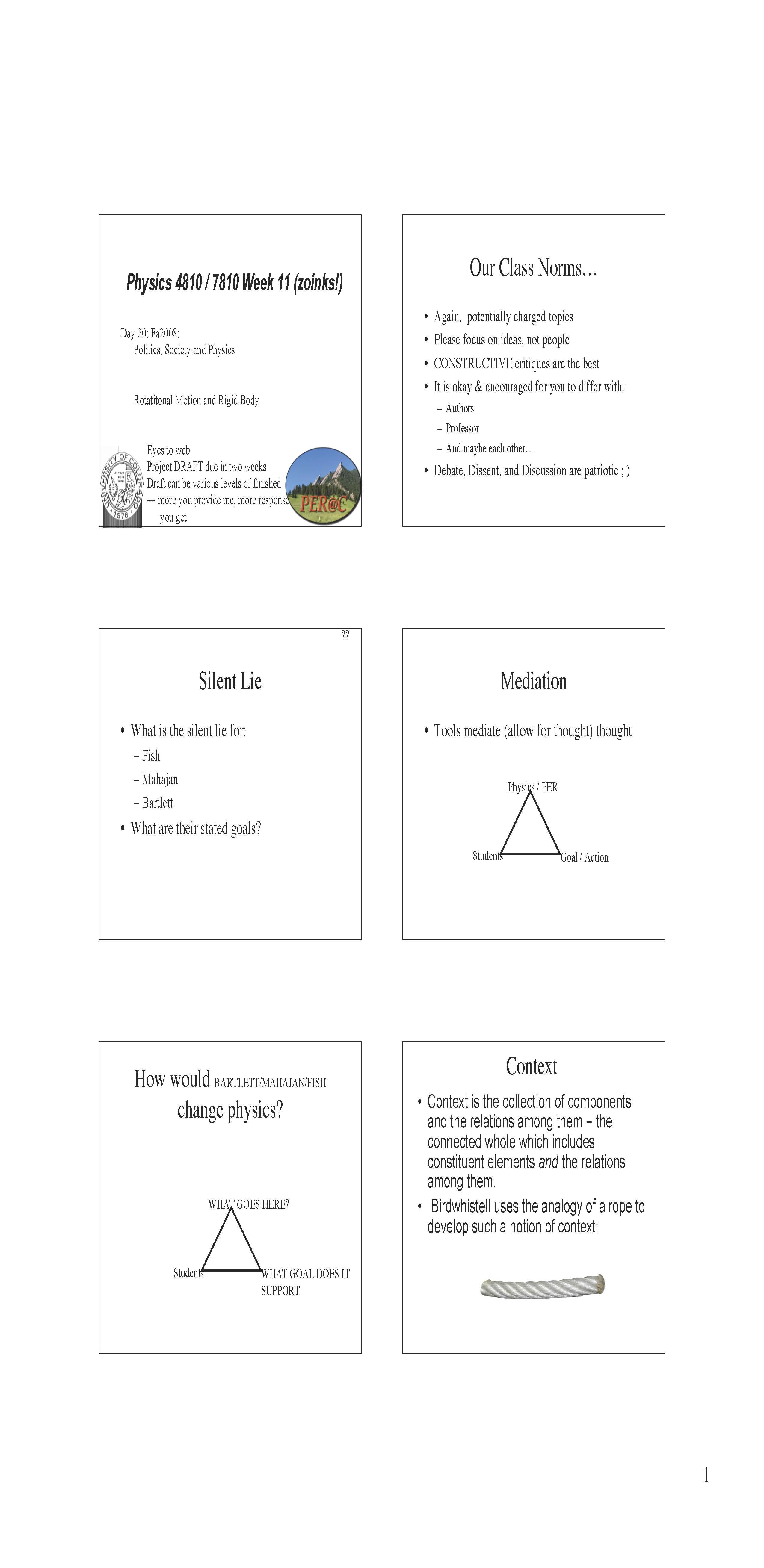 Special Topics in Physics