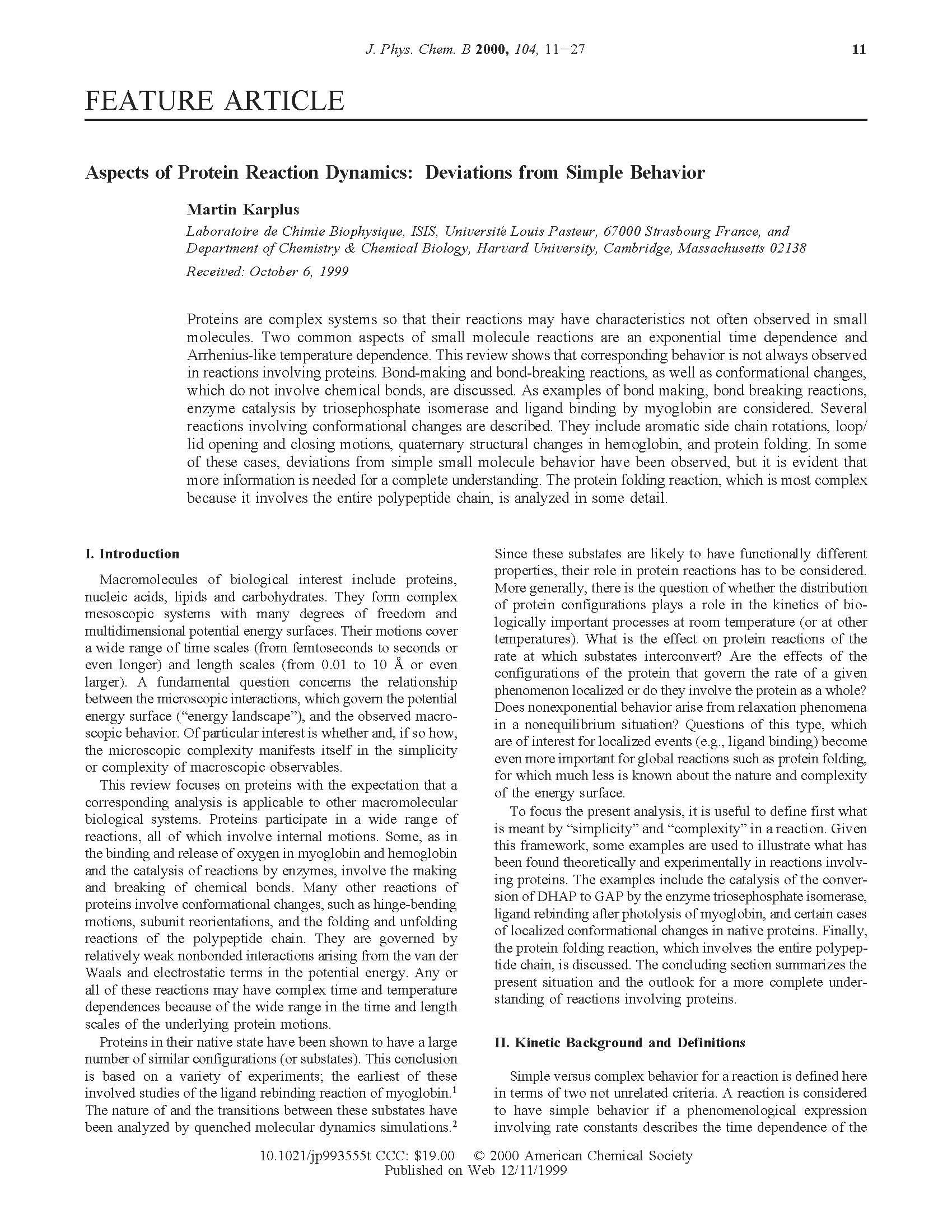 Selected Topics in Physical Chemistry