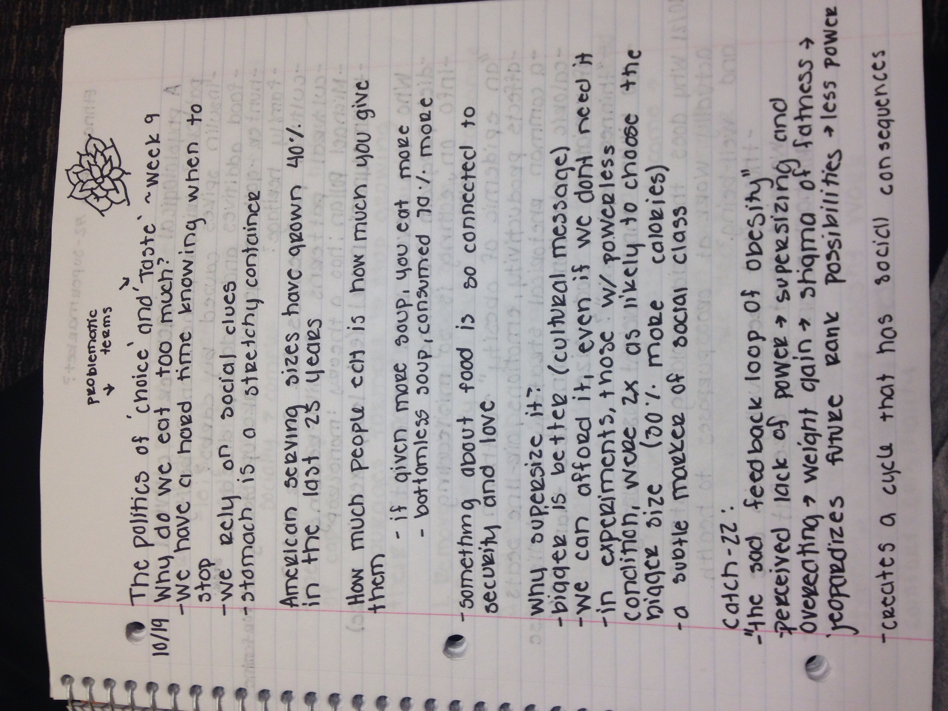 Week 8 notes 