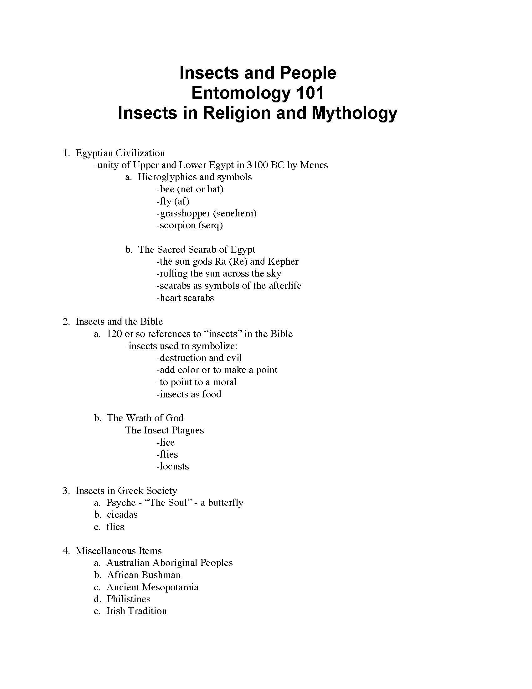 [B] Insects and People A Perspective