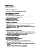 Chapter 1: Learning and Teaching Today