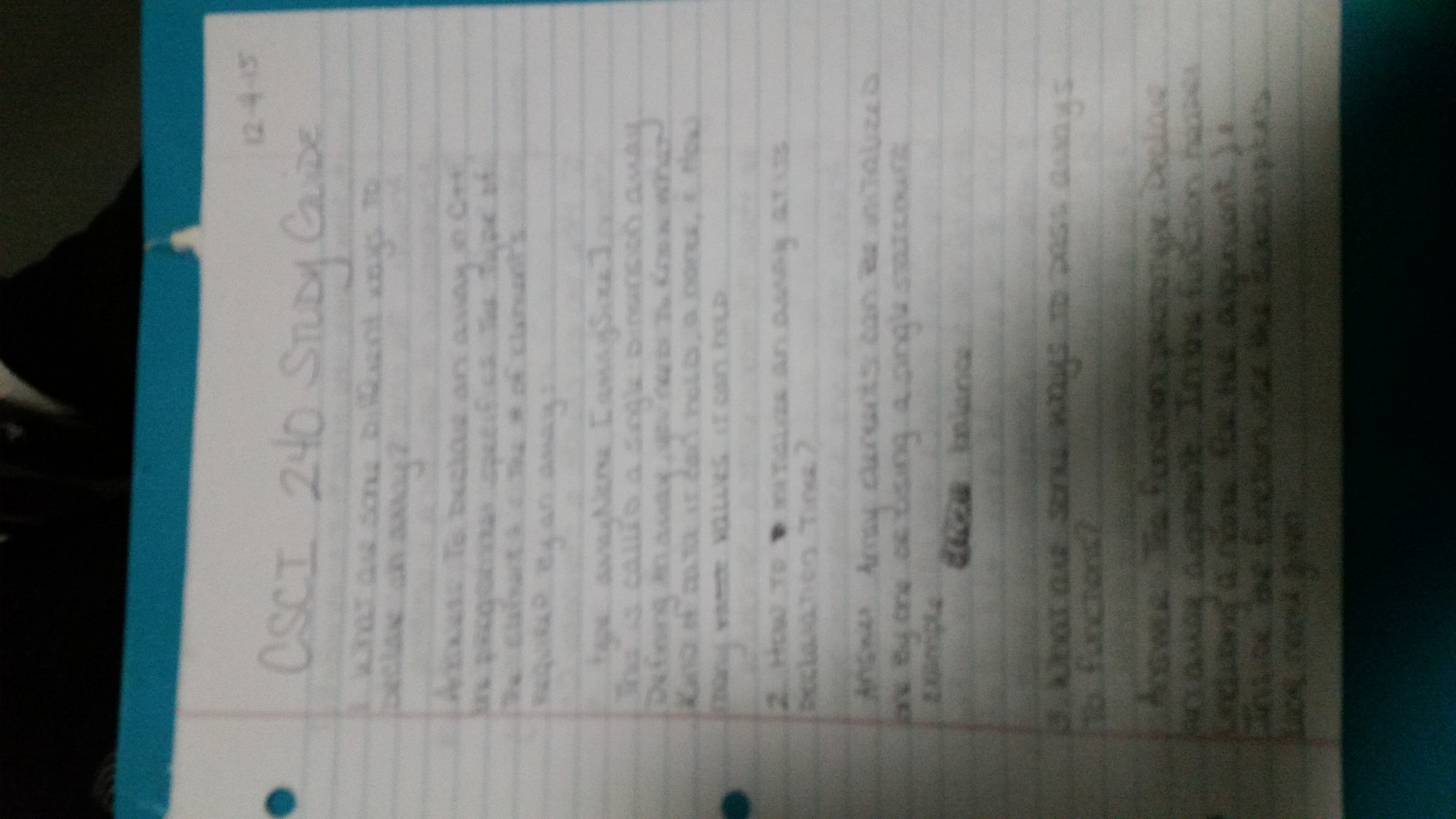 Final Exam Study Guide