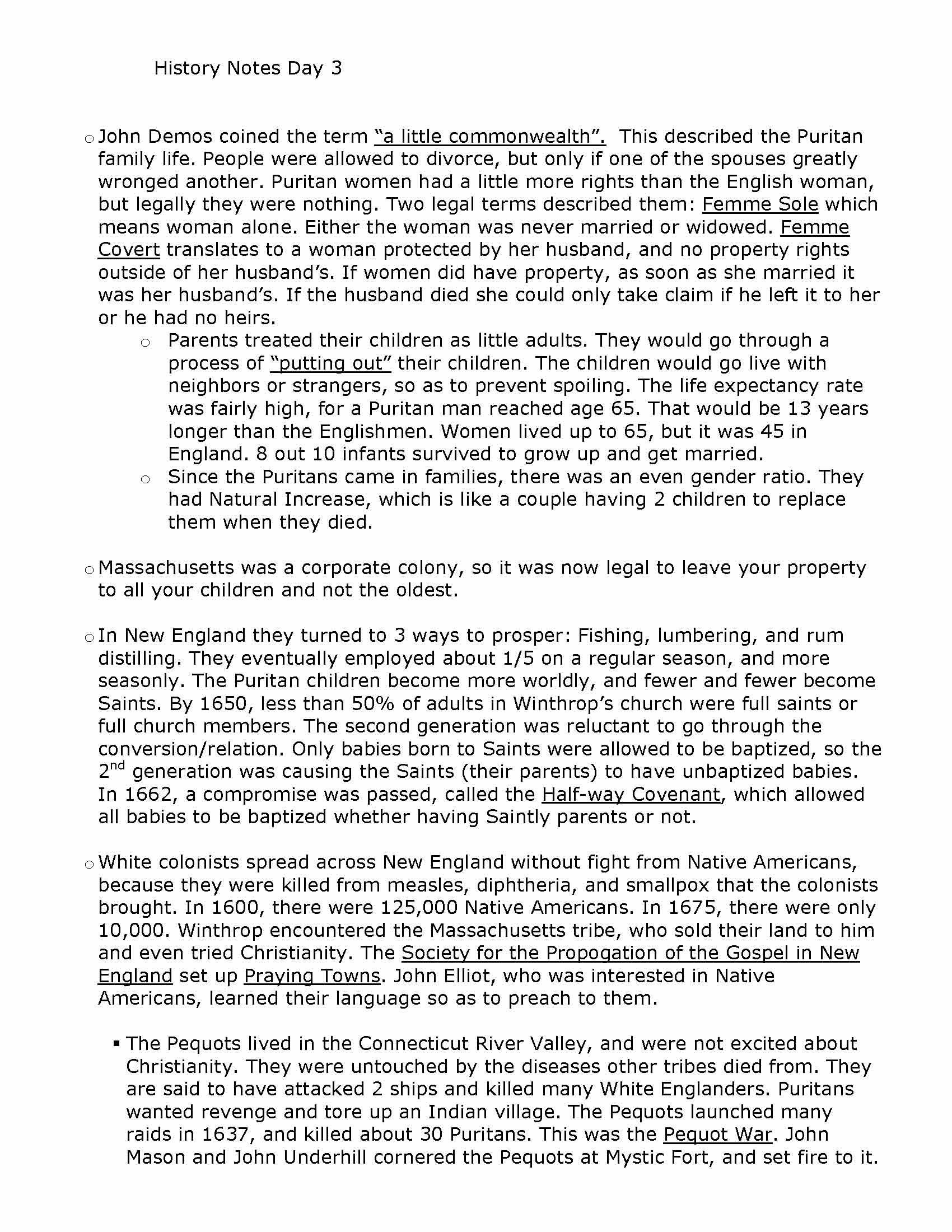 Survey of United States History I