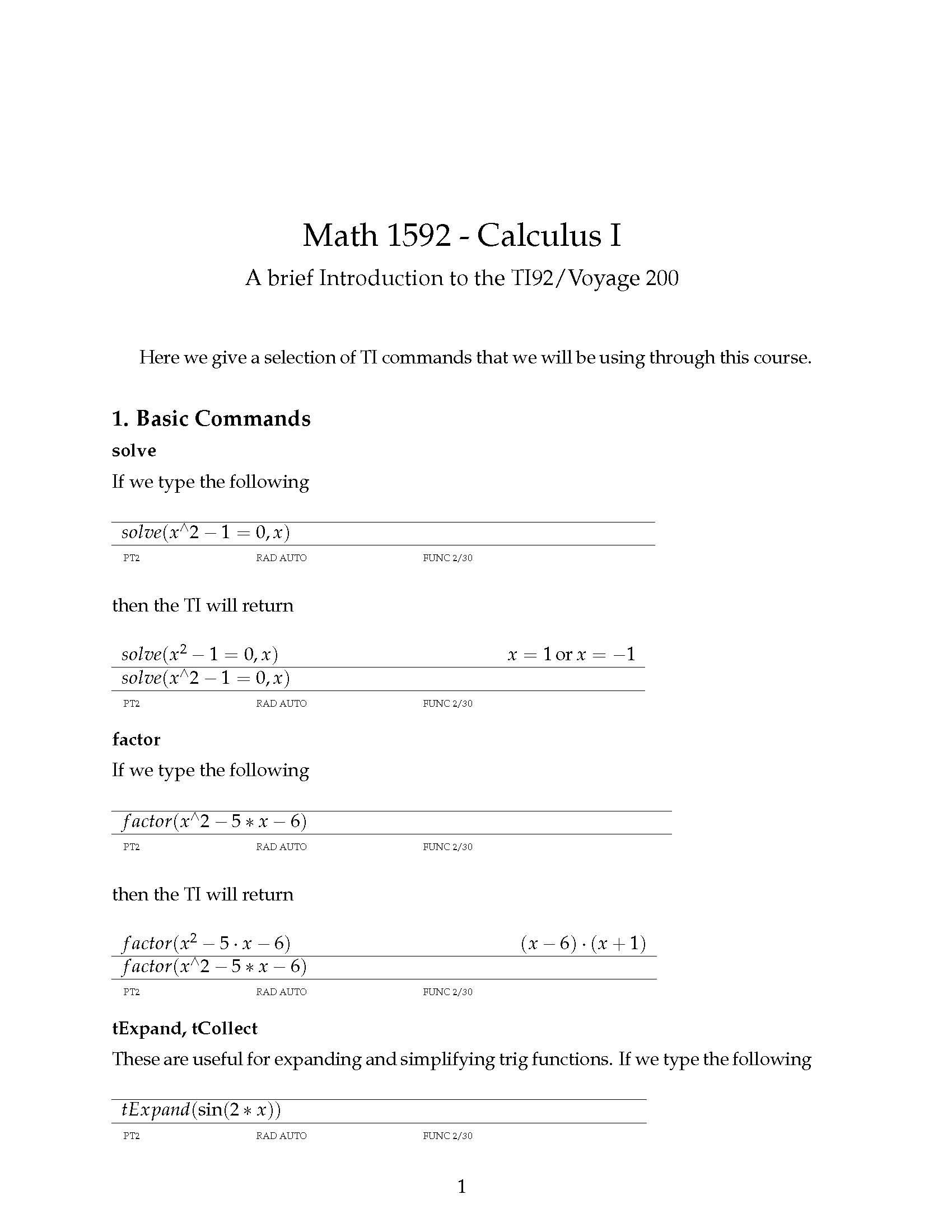 CALCULUS II