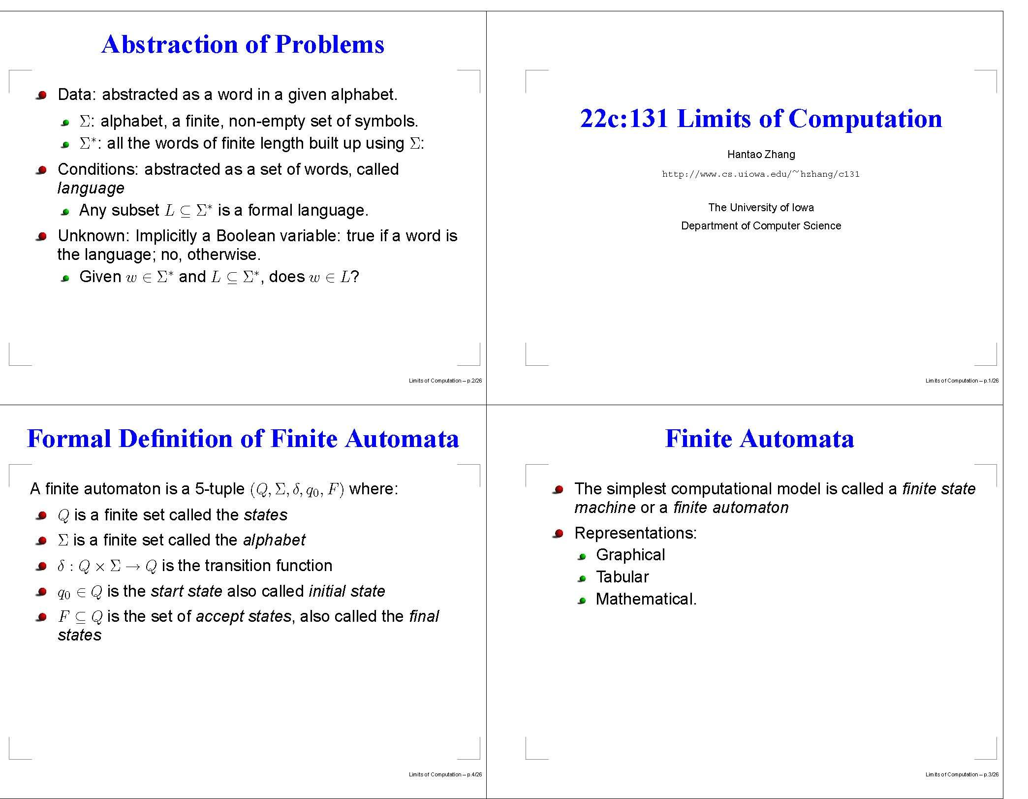 Limits of Computation