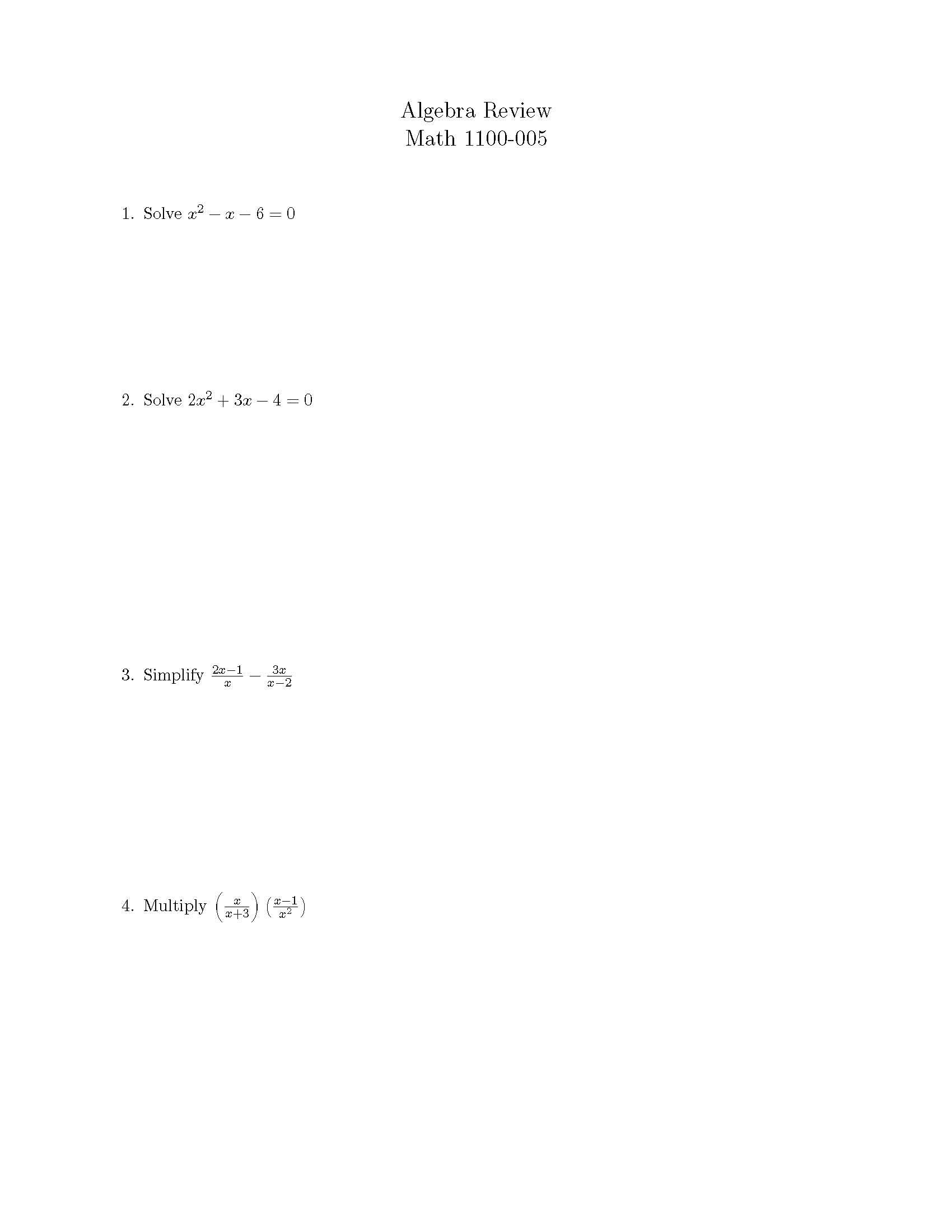 Quant Analysis