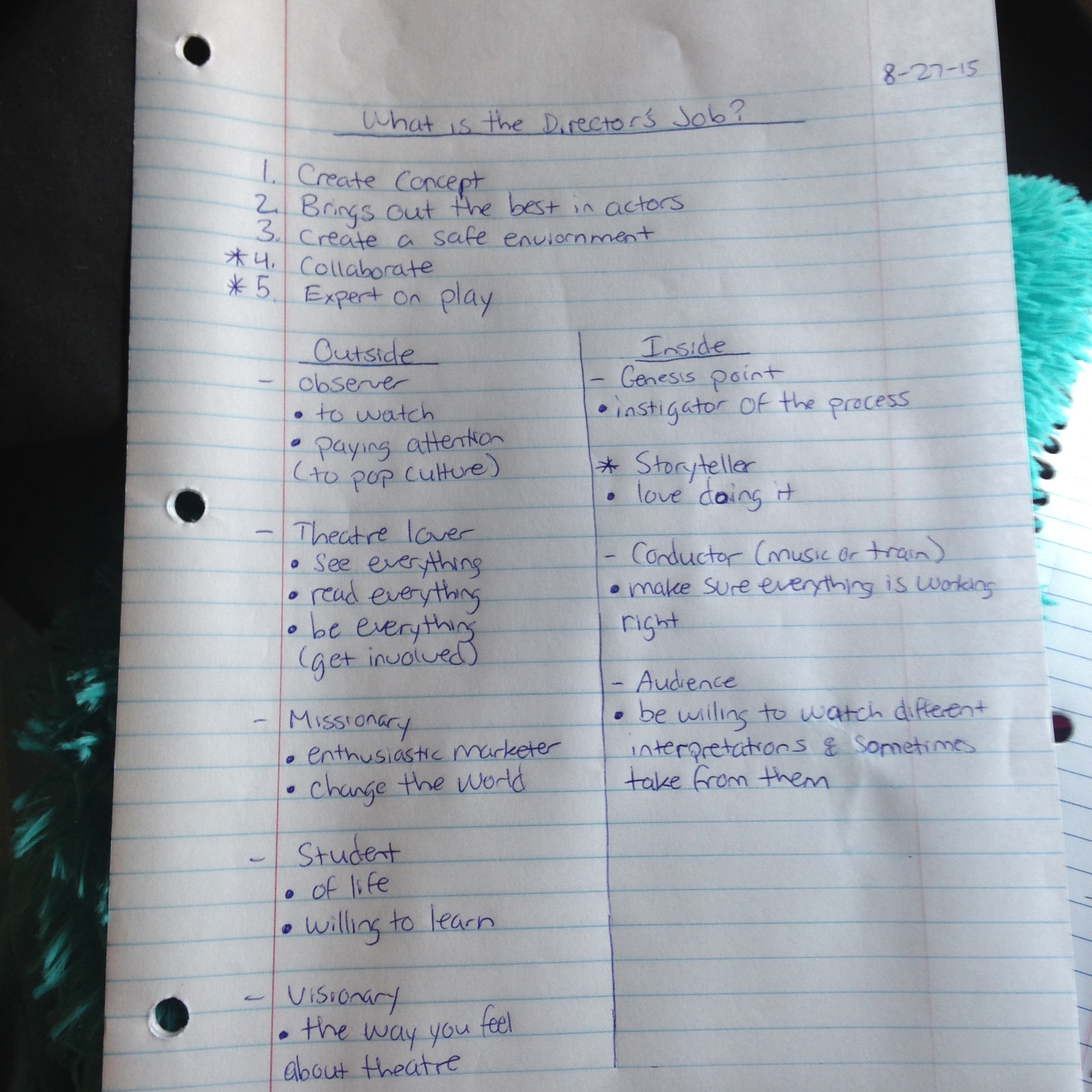 The Job of the Director