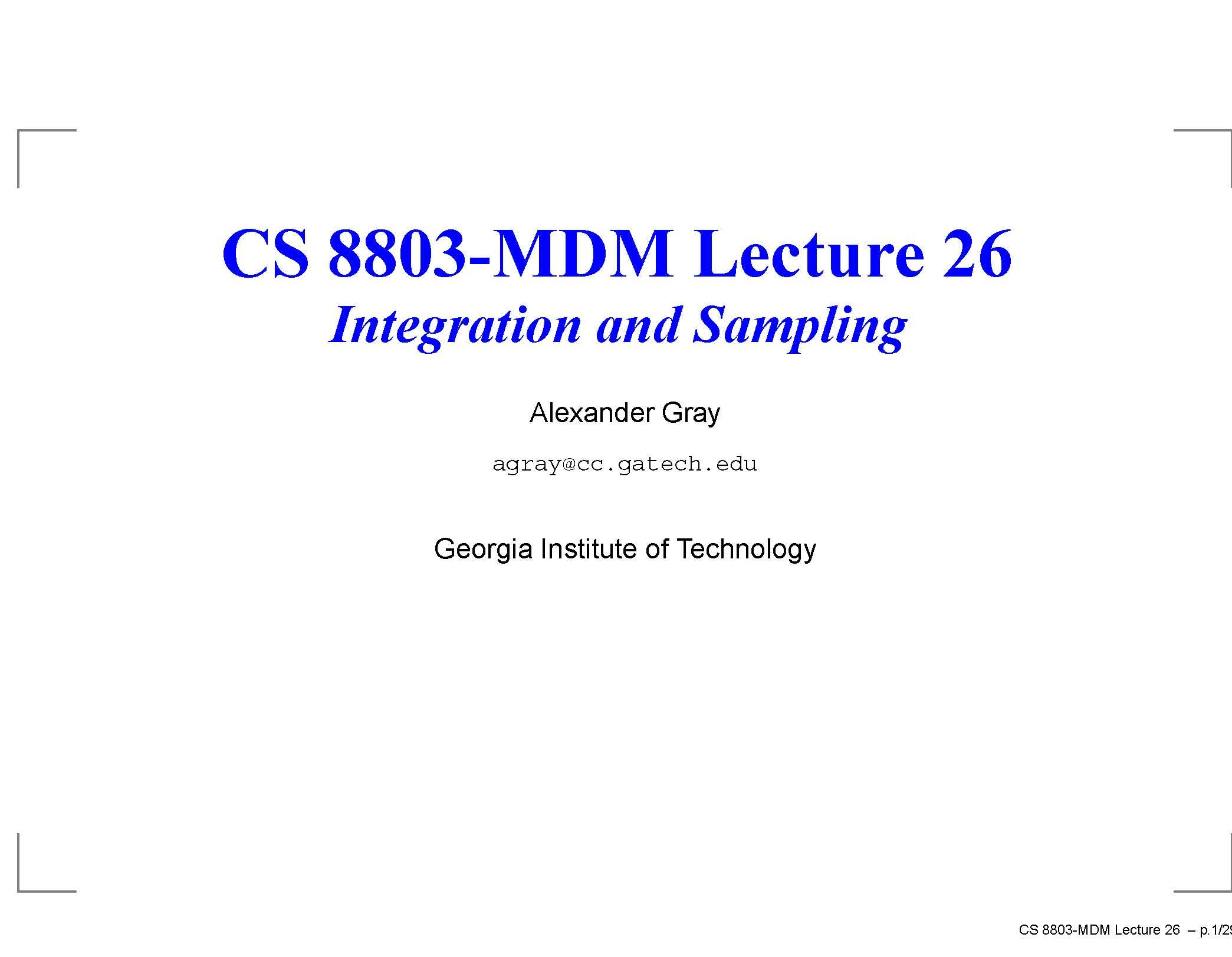 Special Topics