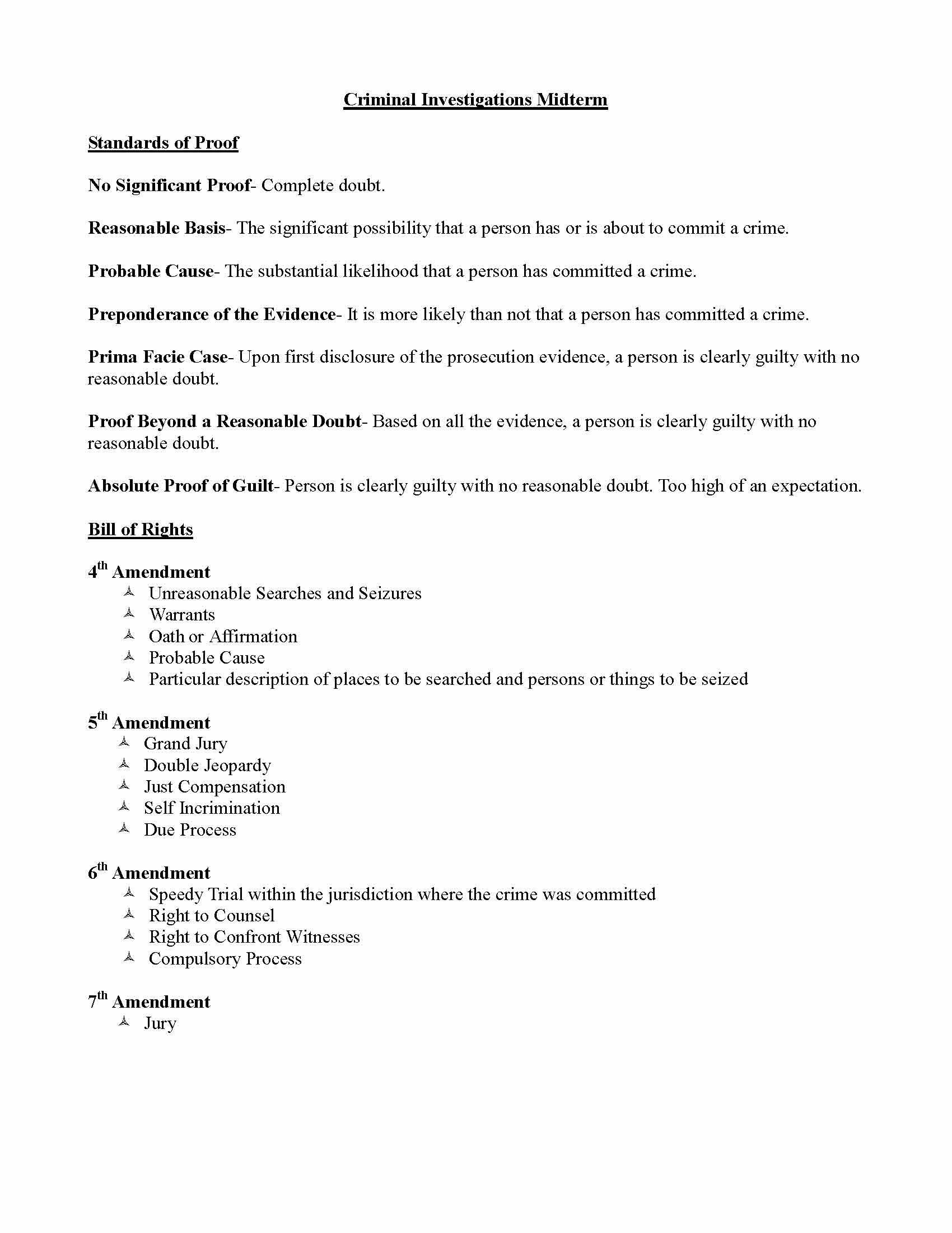 Criminal Investigations