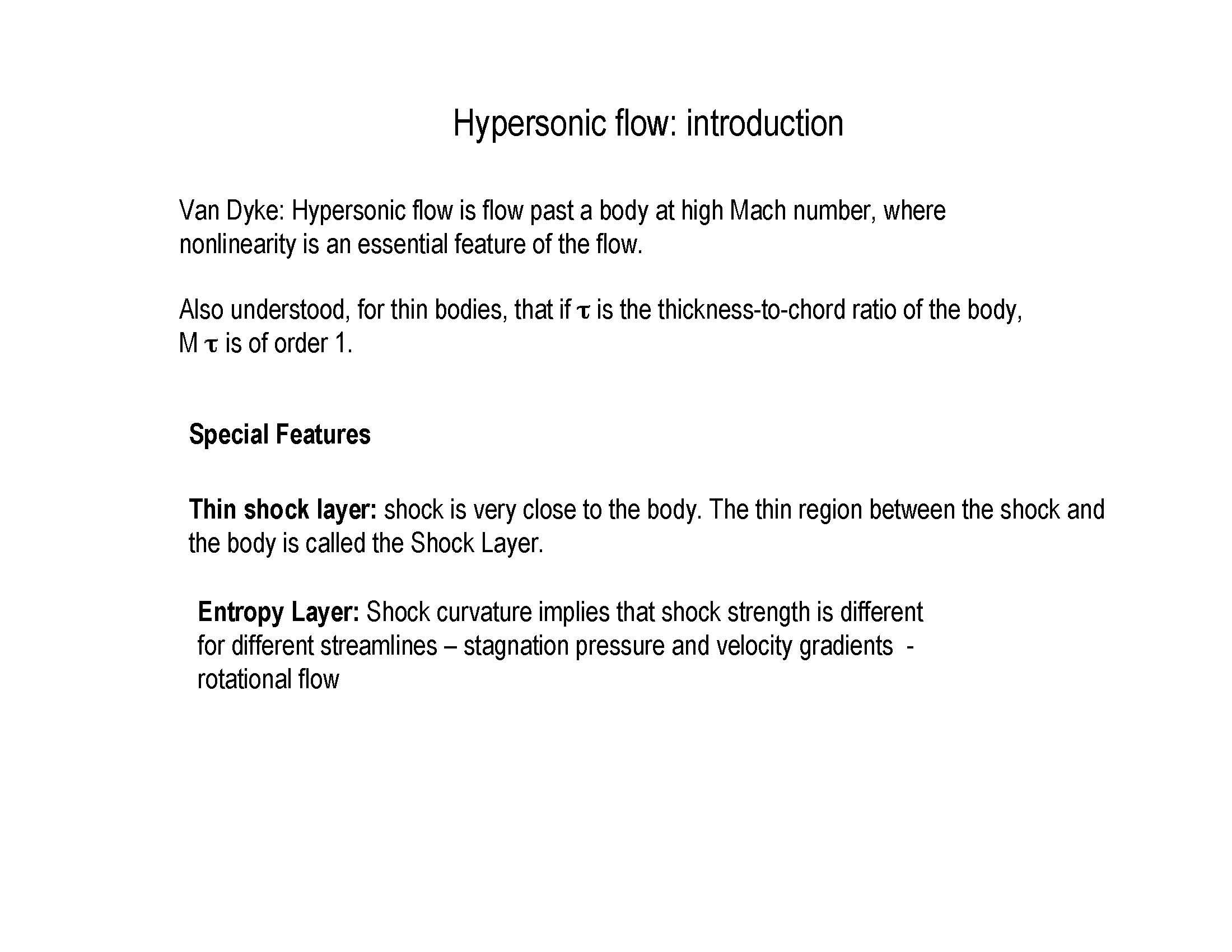 High Speed Aerodynamics