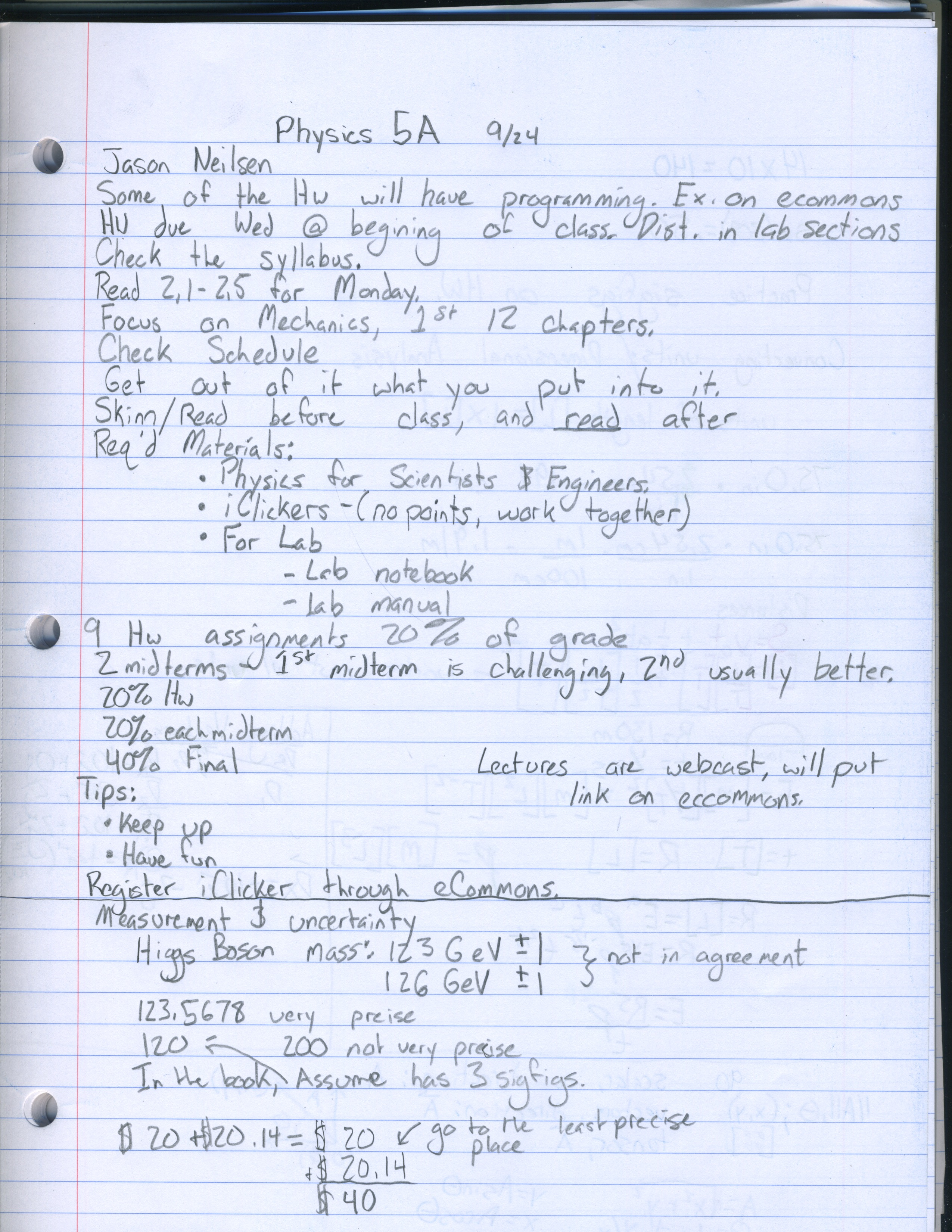 Week One Notes