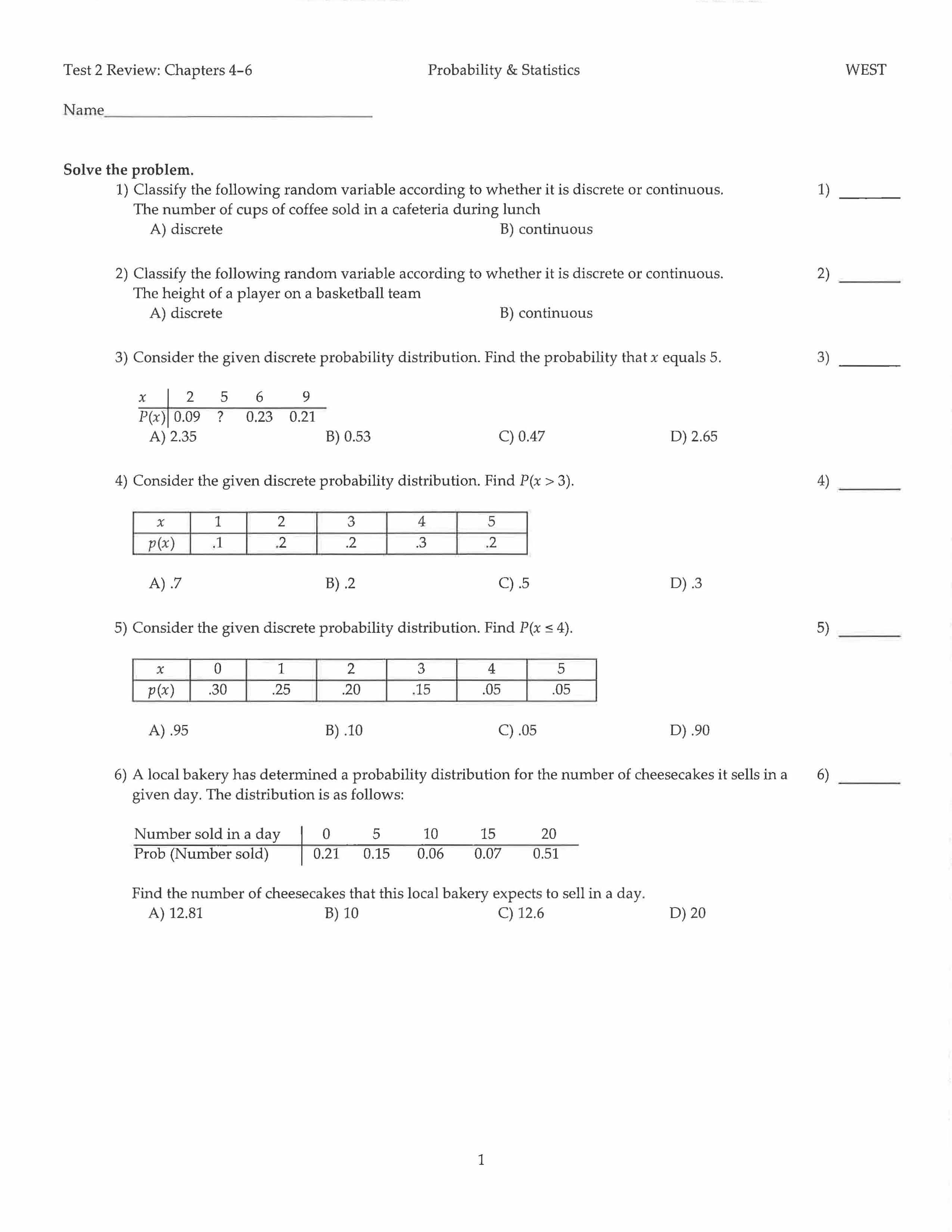 Probability Stats FULL ONLINE