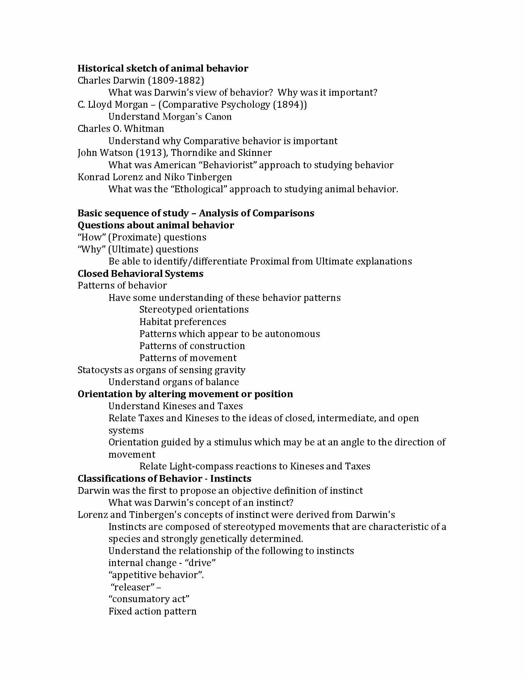 Biology of Animal Behavior