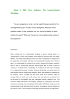 BCOM275 Week 3 DQ 4 - The Investor-Owned Workplace