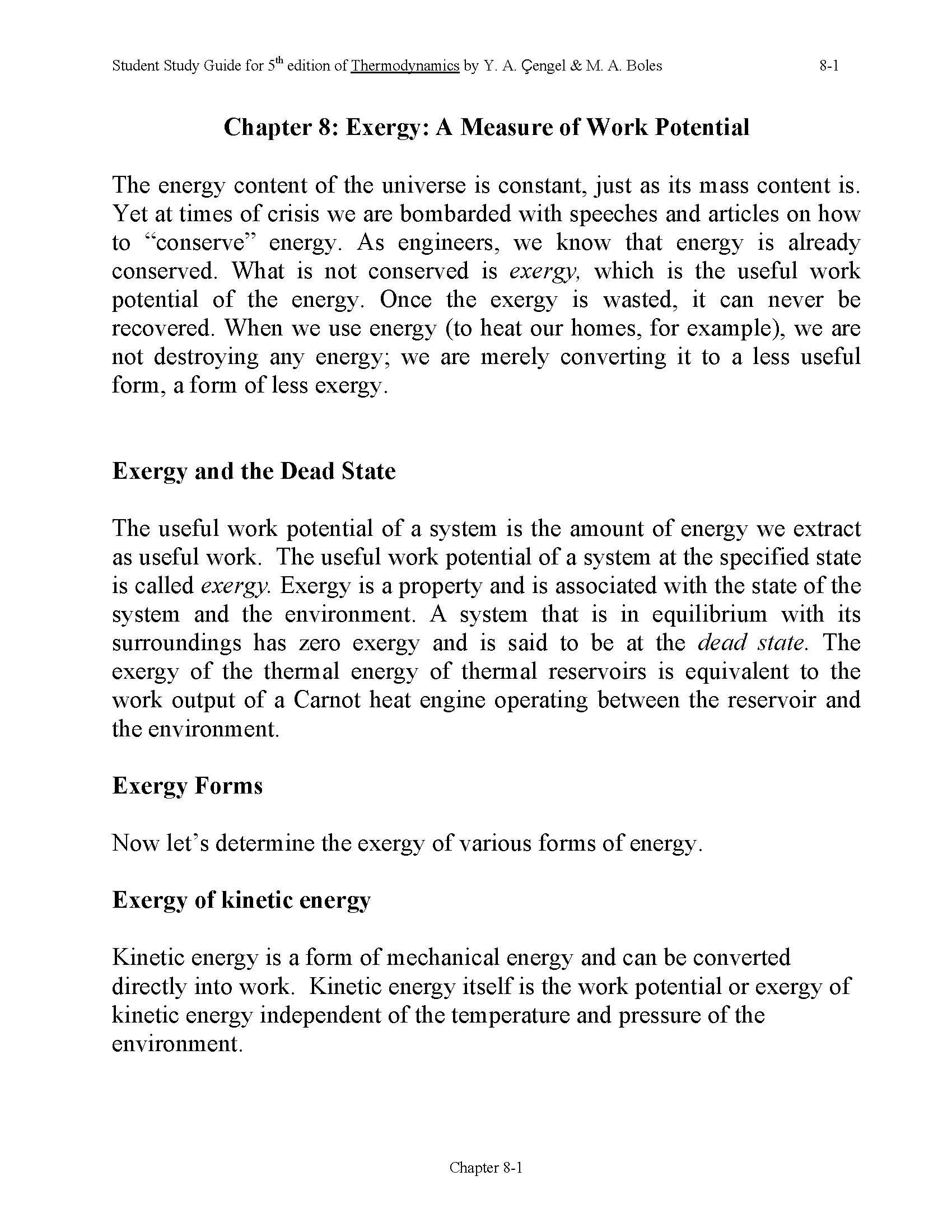 Engineering Thermodynamics I