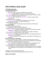BA315 Midterm 1 Study Guide
