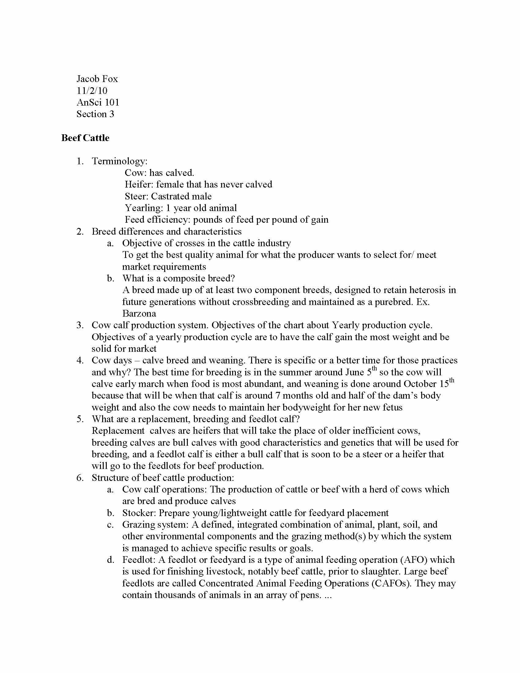 Introductory Animal Science