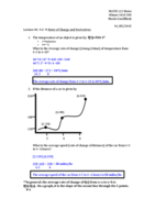 Lecture #1  01/05/2015- Business Calc